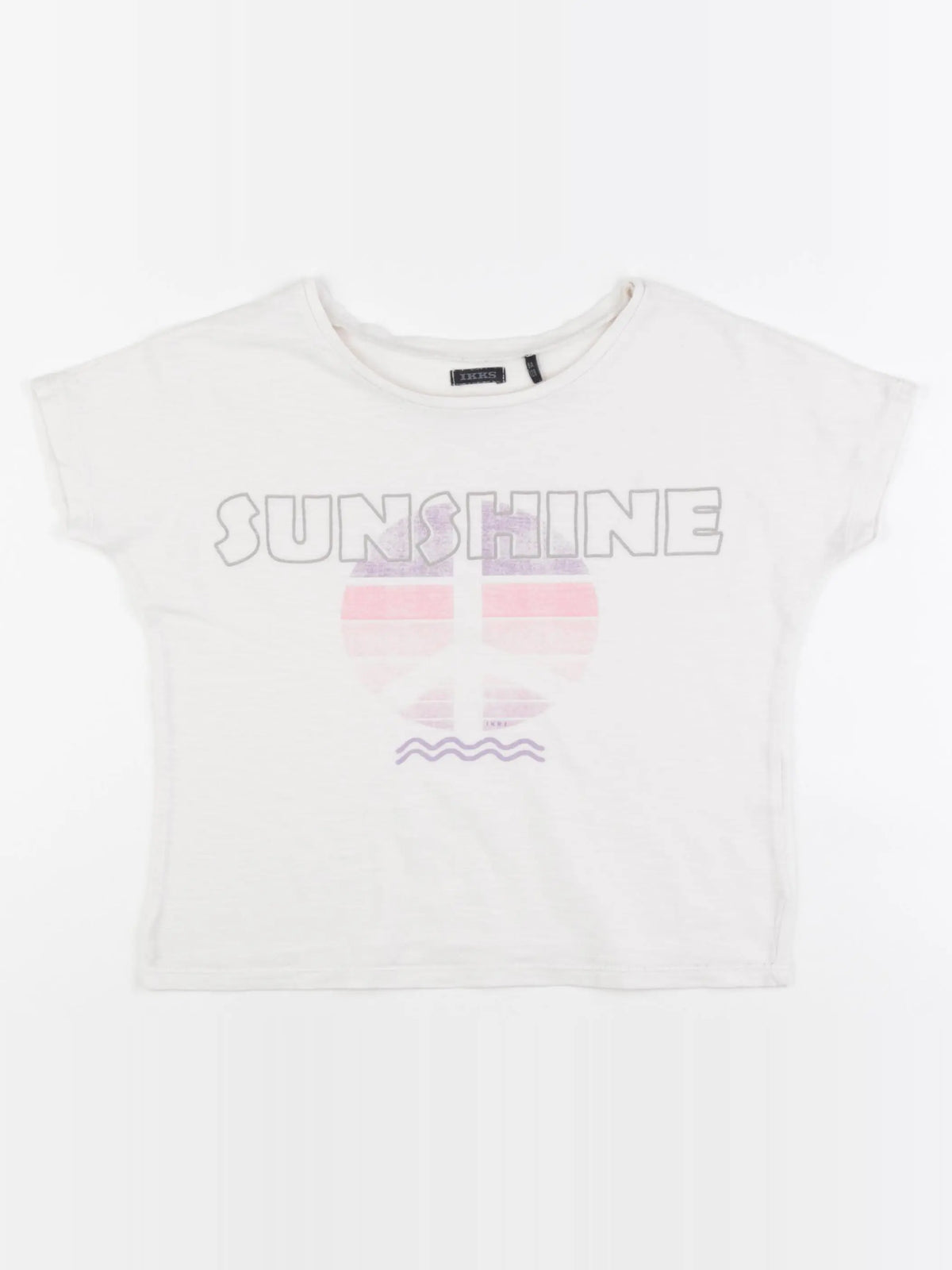 IKKS - tee-shirt blanc - 8 ans