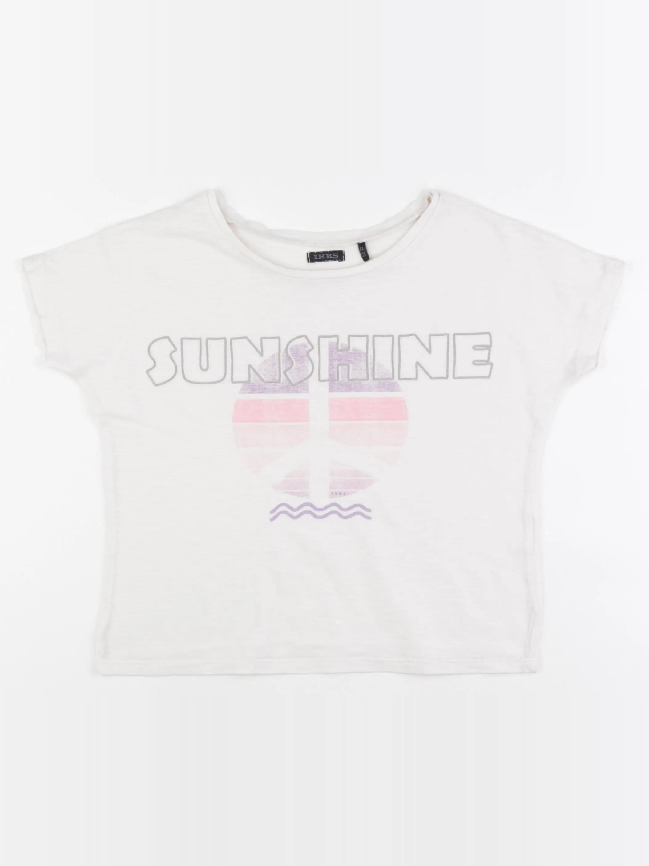 IKKS - tee-shirt blanc - 8 ans