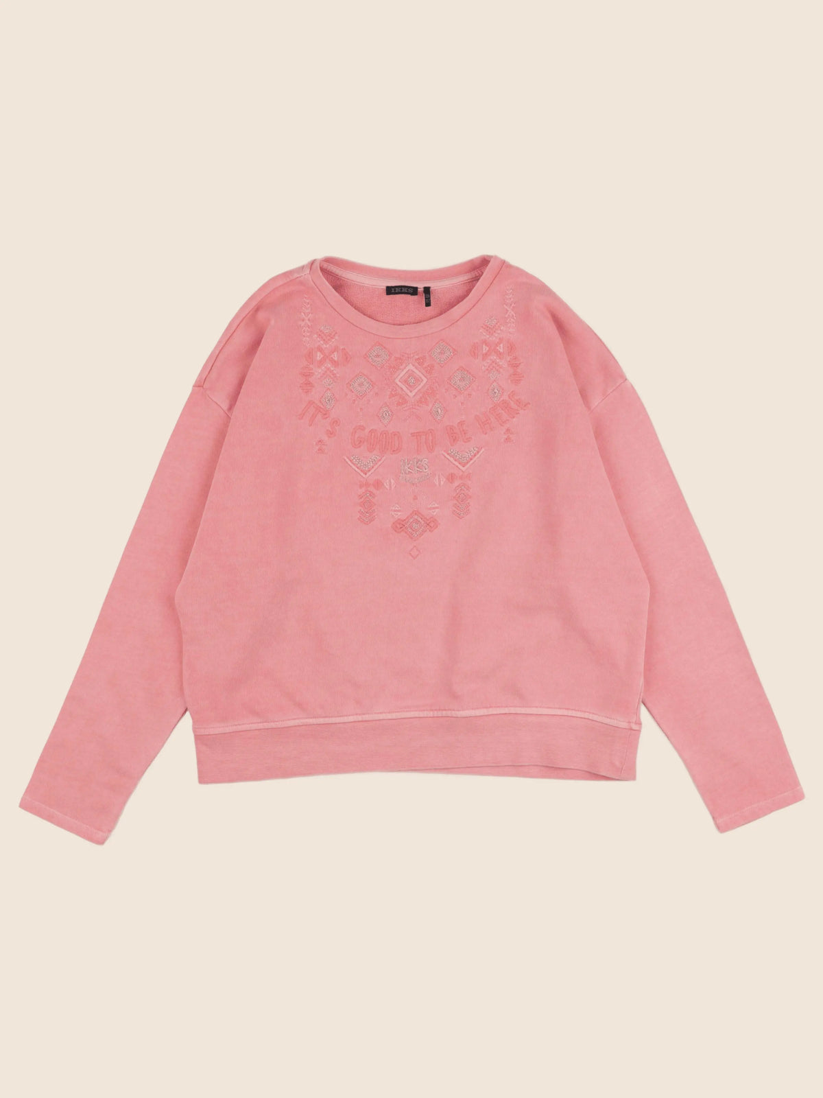 IKKS - sweat rose - 12 ans