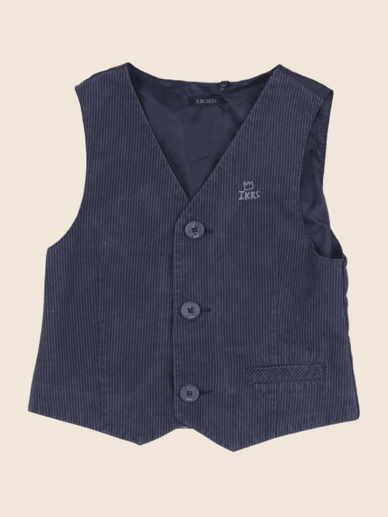 IKKS - gilet imprimé au dos bleu - 4 ans