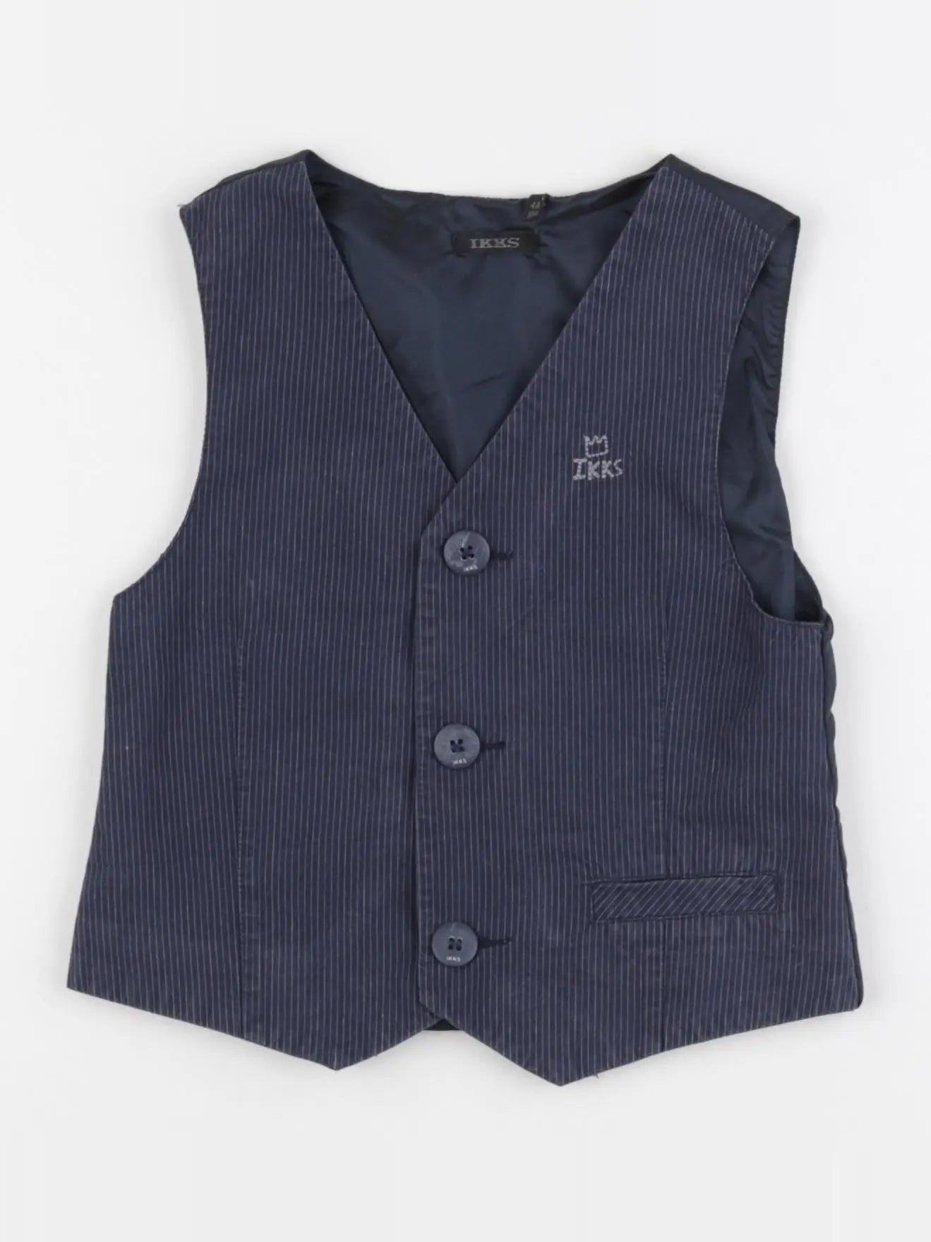 IKKS - gilet imprimé au dos bleu - 4 ans