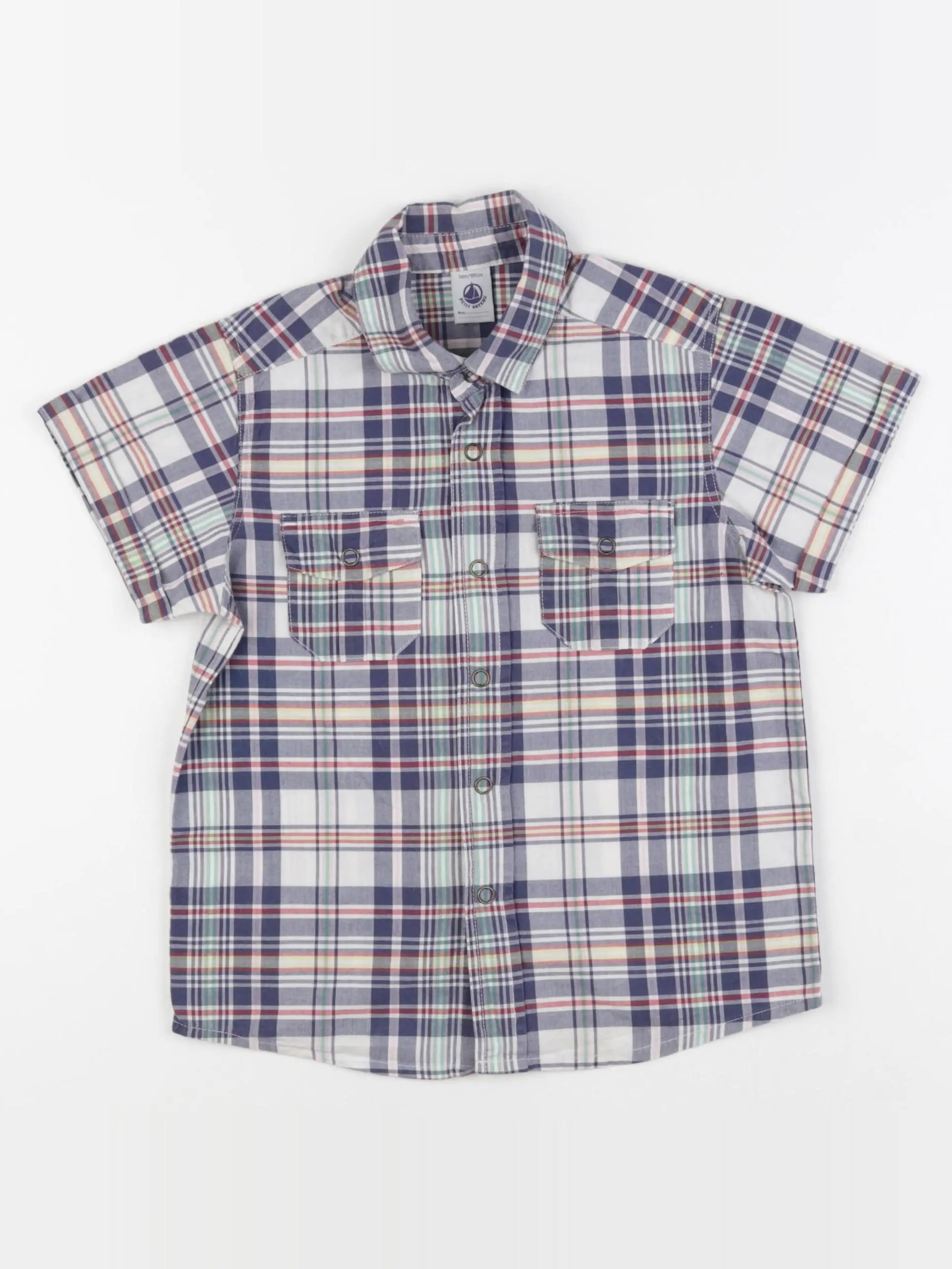 Petit Bateau - chemise multicolore - 5 ans