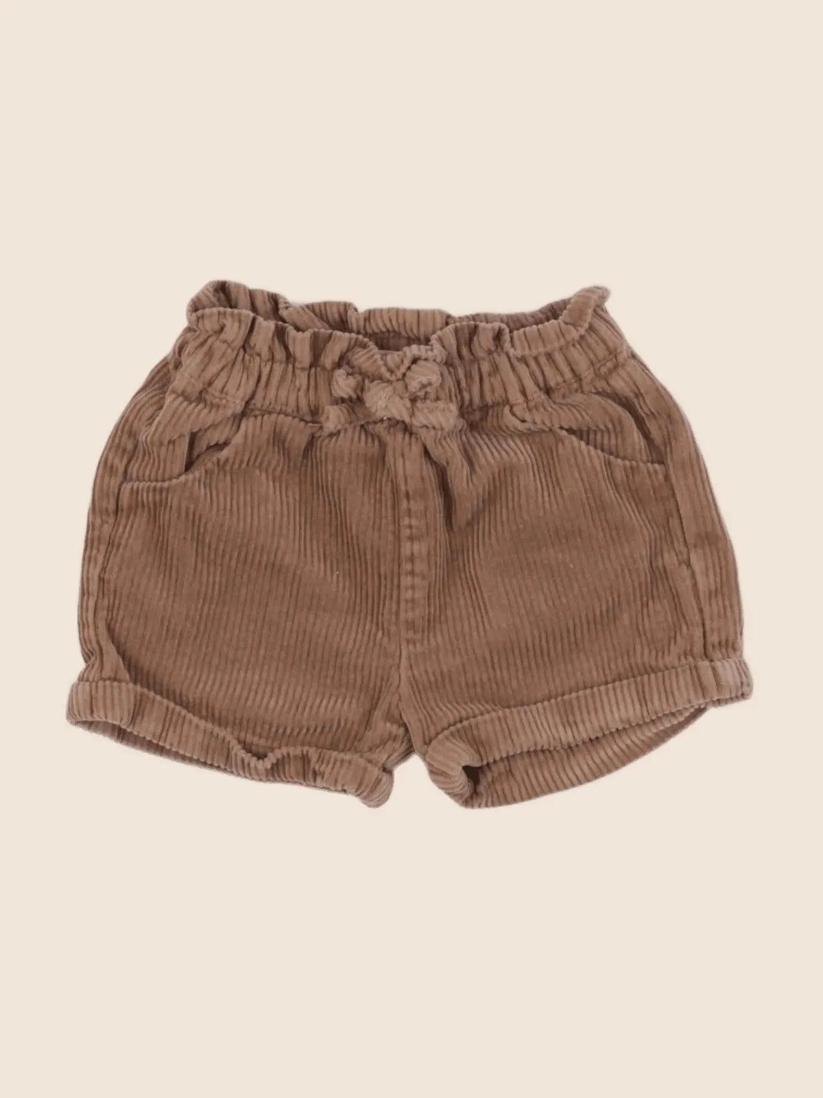 Vertbaudet - short marron - 6 mois