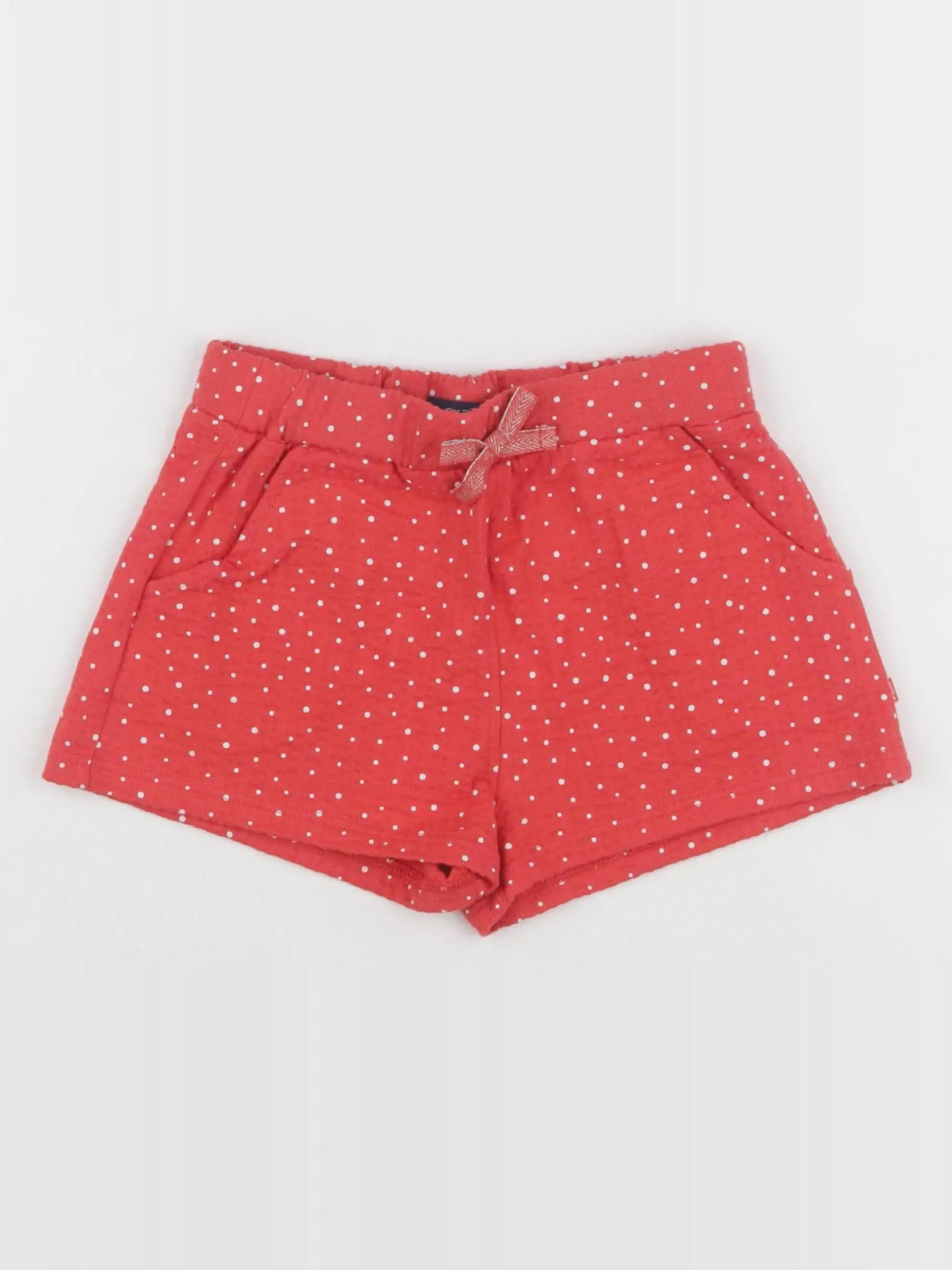 Okaidi - short rouge, or - 7 ans