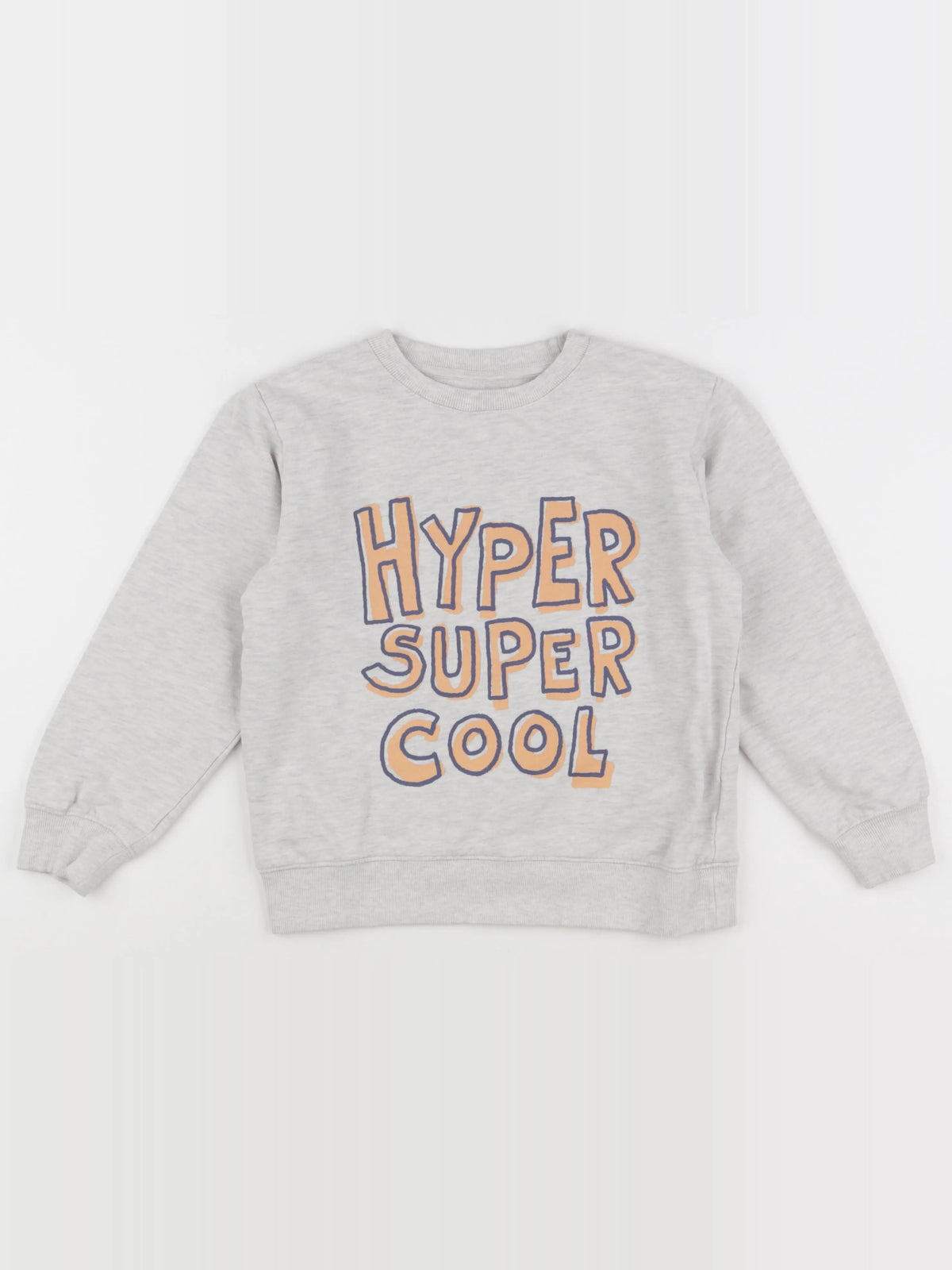 Vertbaudet - sweat gris - 10 ans