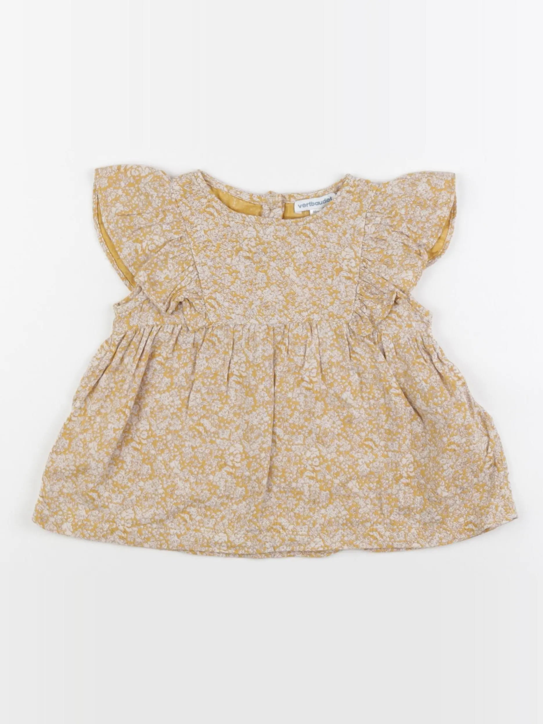 Vertbaudet - blouse jaune - 2 ans