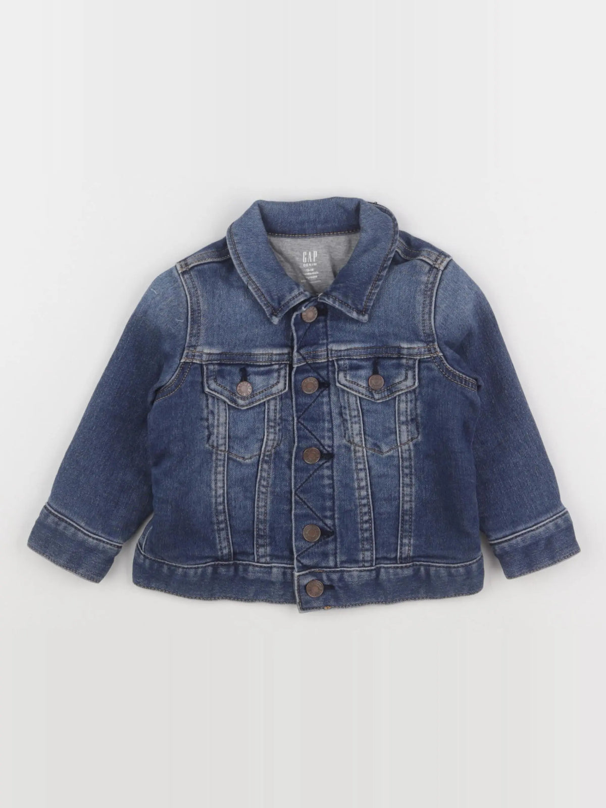 GAP - veste bleu - 12/18 mois
