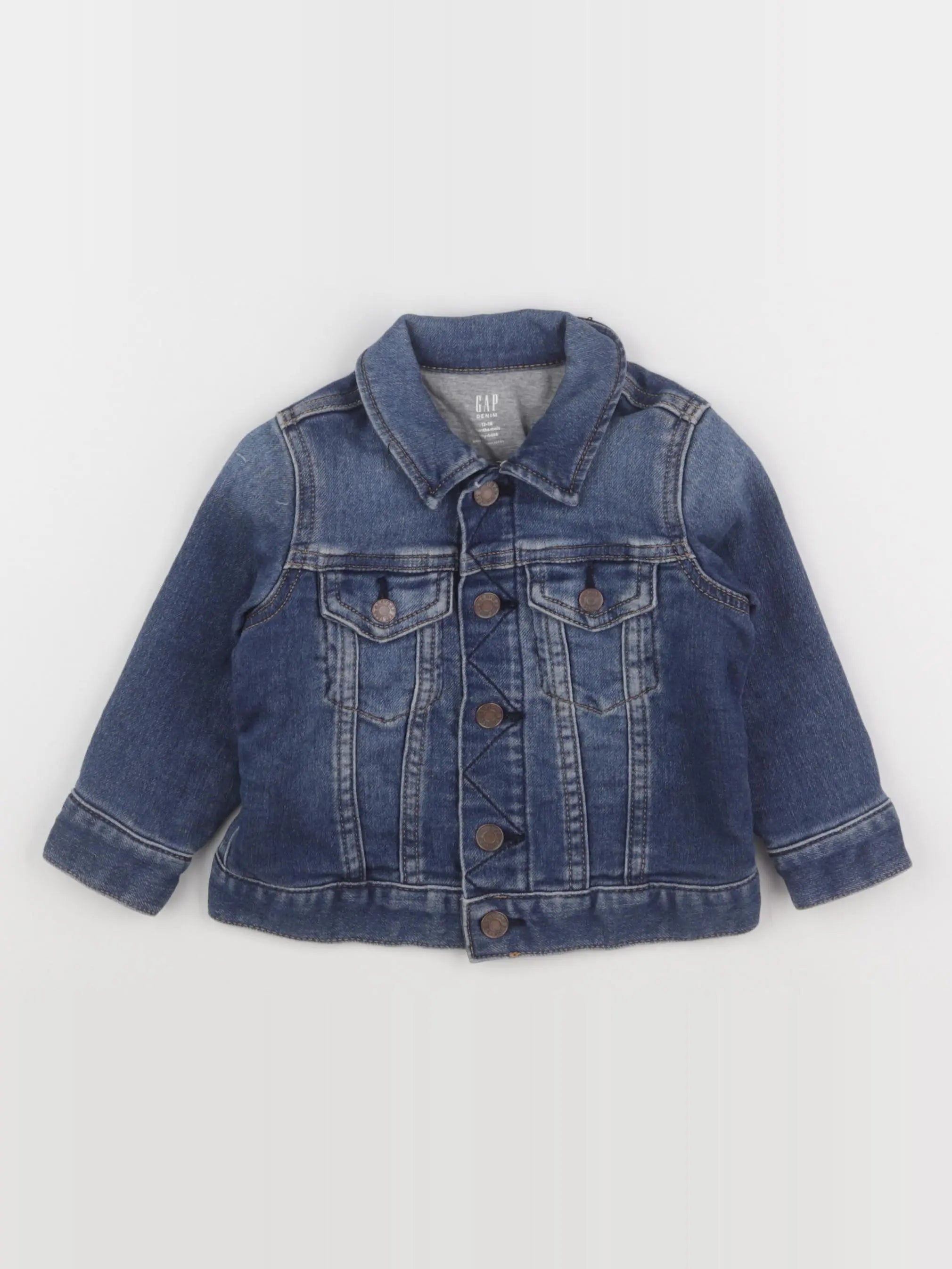 GAP - veste bleu - 12/18 mois