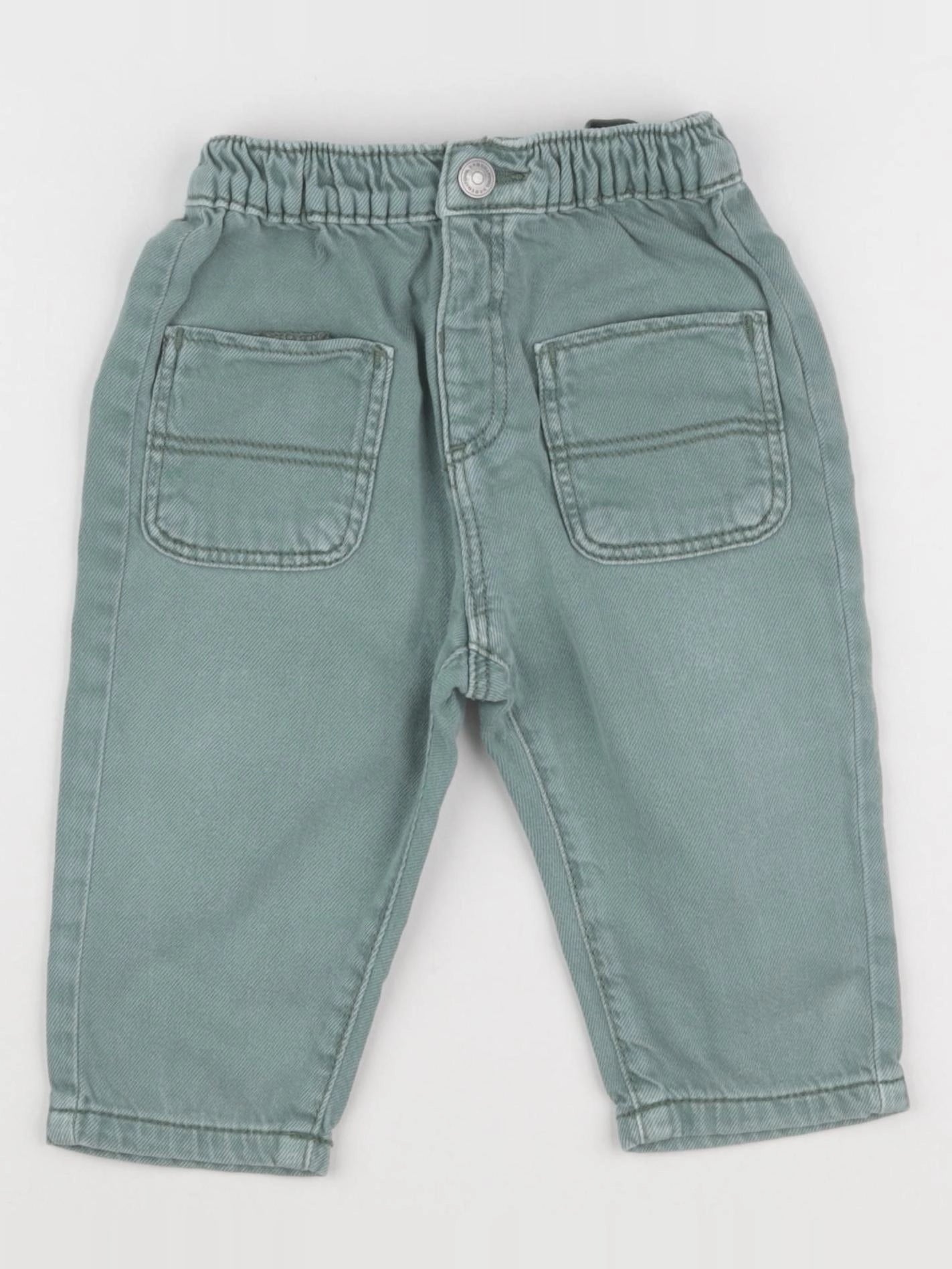 Tape à l'oeil - jean vert - 12 mois