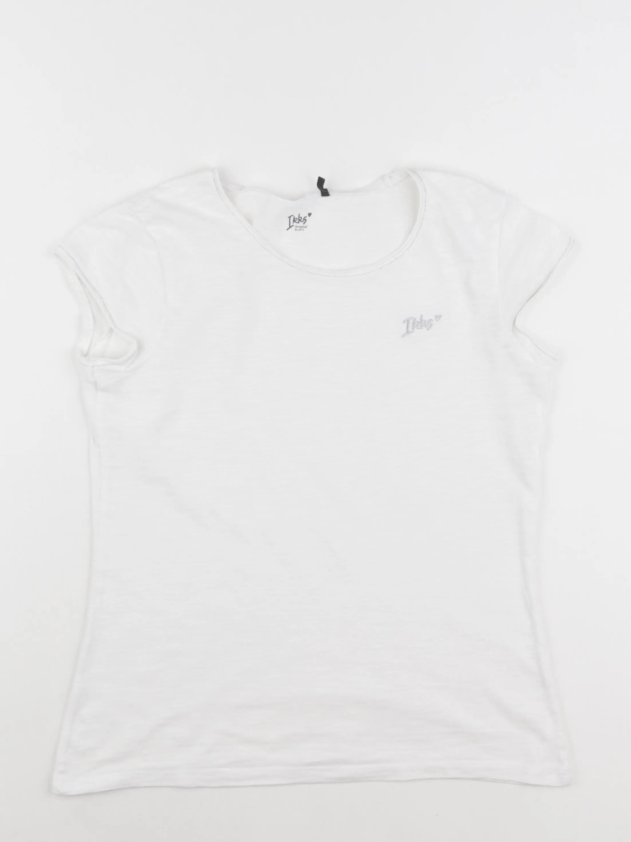 IKKS - tee-shirt argent, blanc - 12 ans