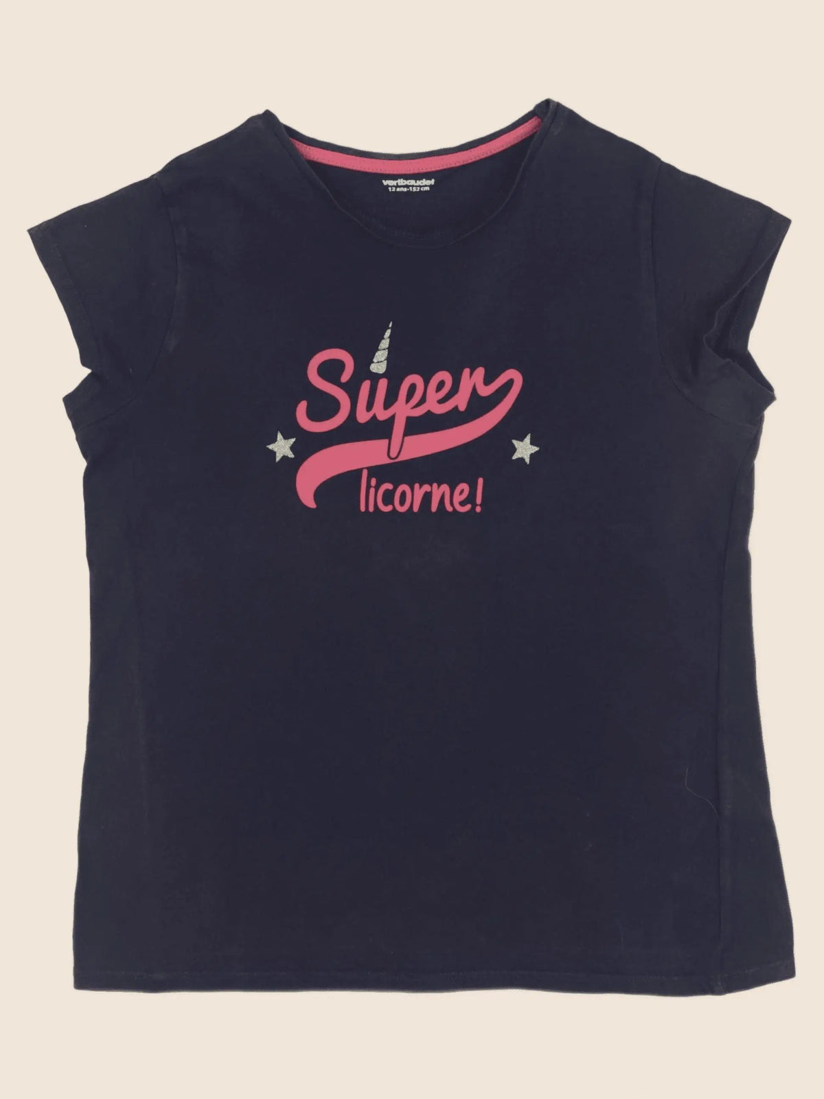 Vertbaudet - tee-shirt bleu - 12 ans