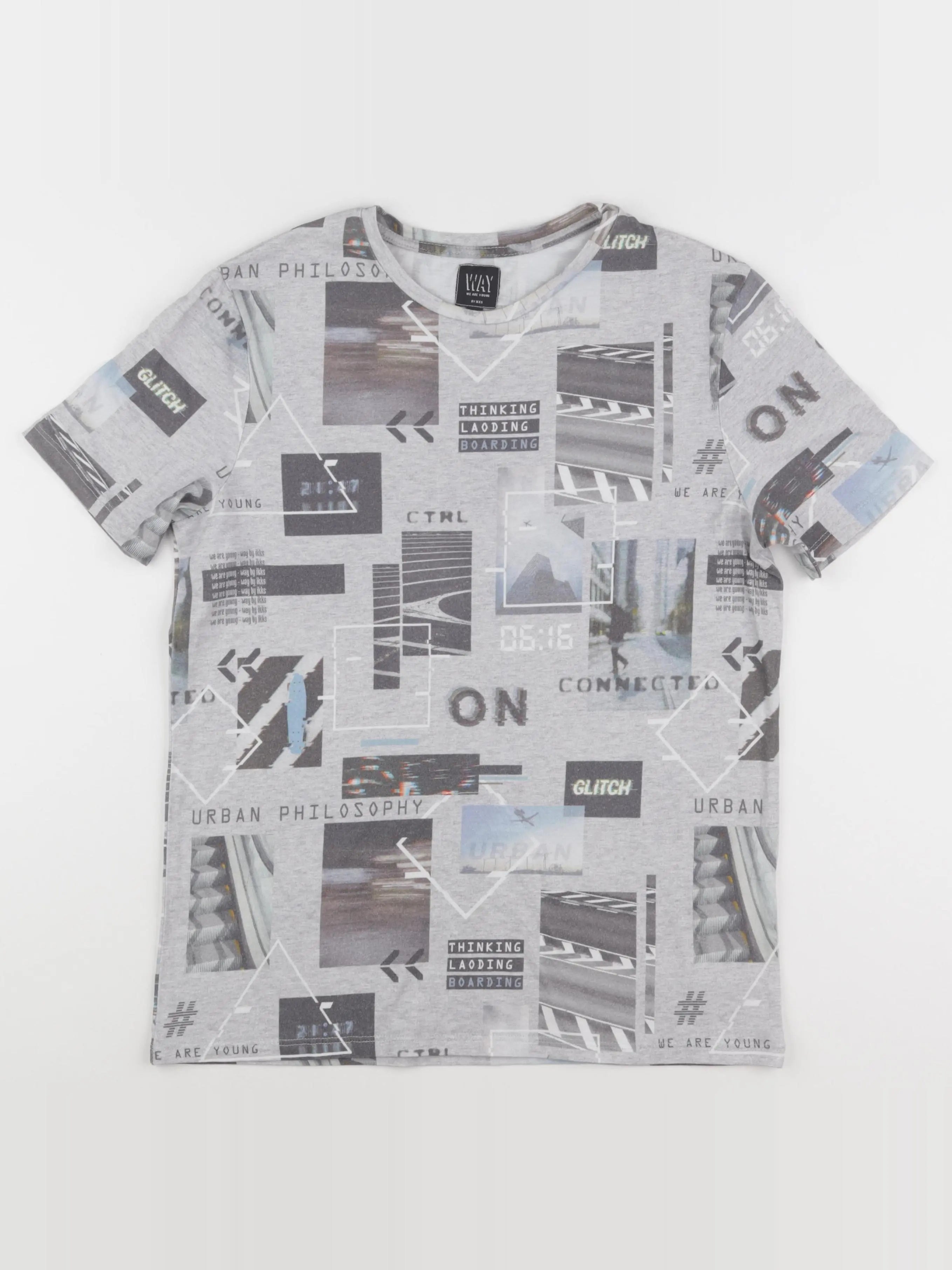 IKKS - tee-shirt gris - 16 ans