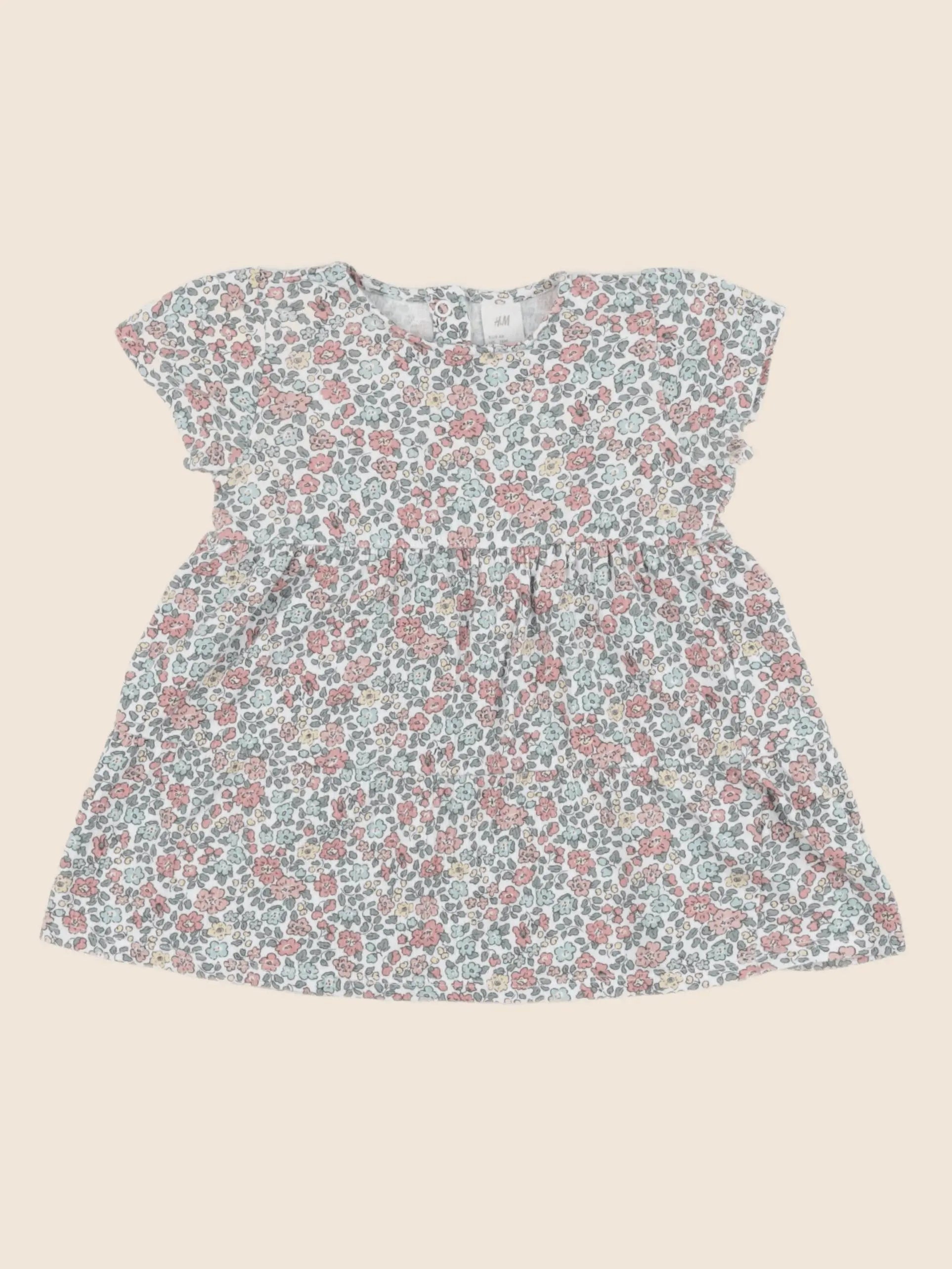H&M - robe multicolore - 12/18 mois