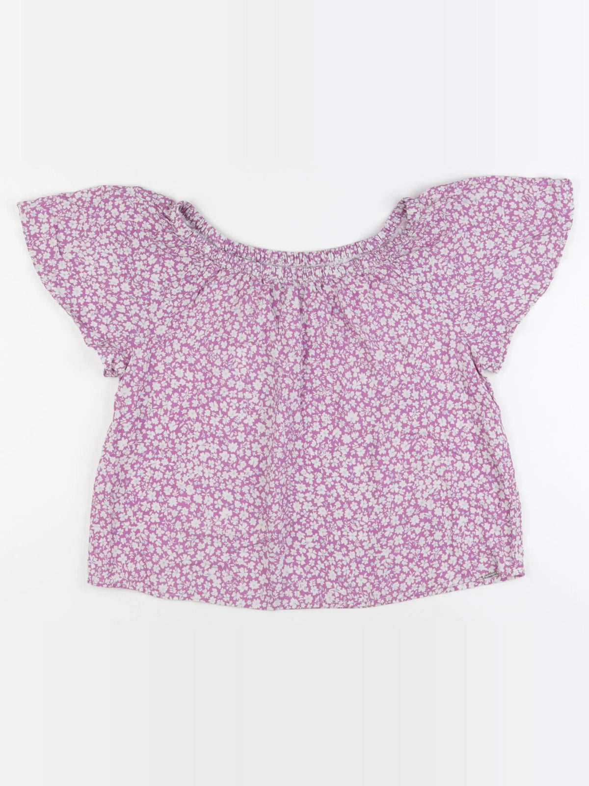 IKKS - tee-shirt violet, blanc - 14 ans