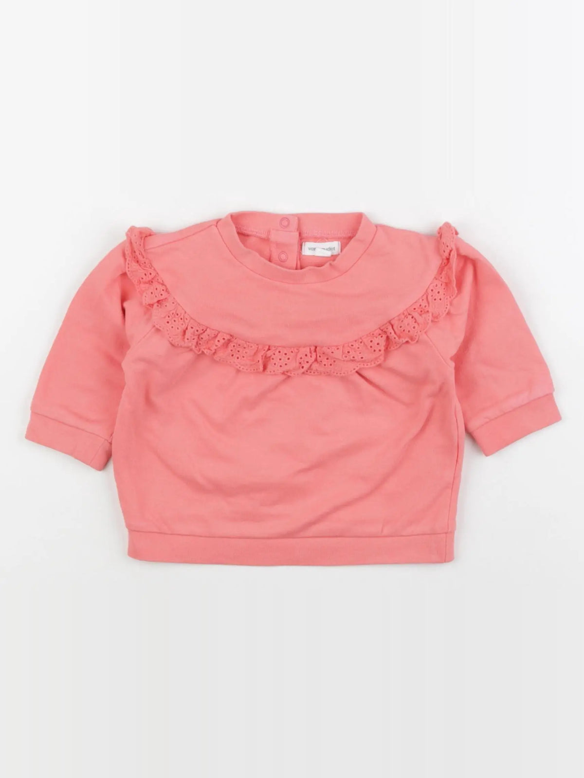 Vertbaudet - sweat rose - 6 mois