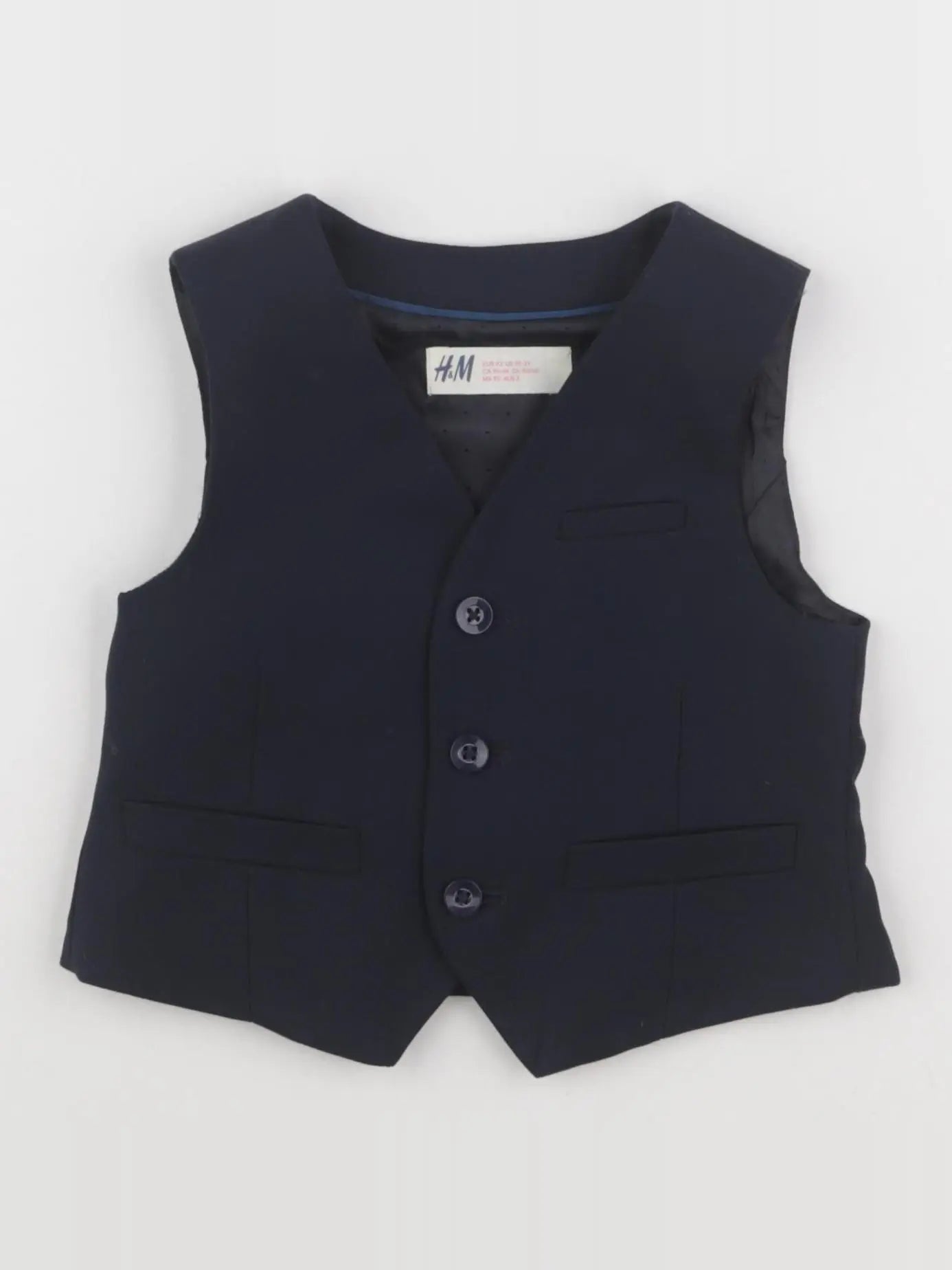 H&M - gilet bleu - 18/24 mois