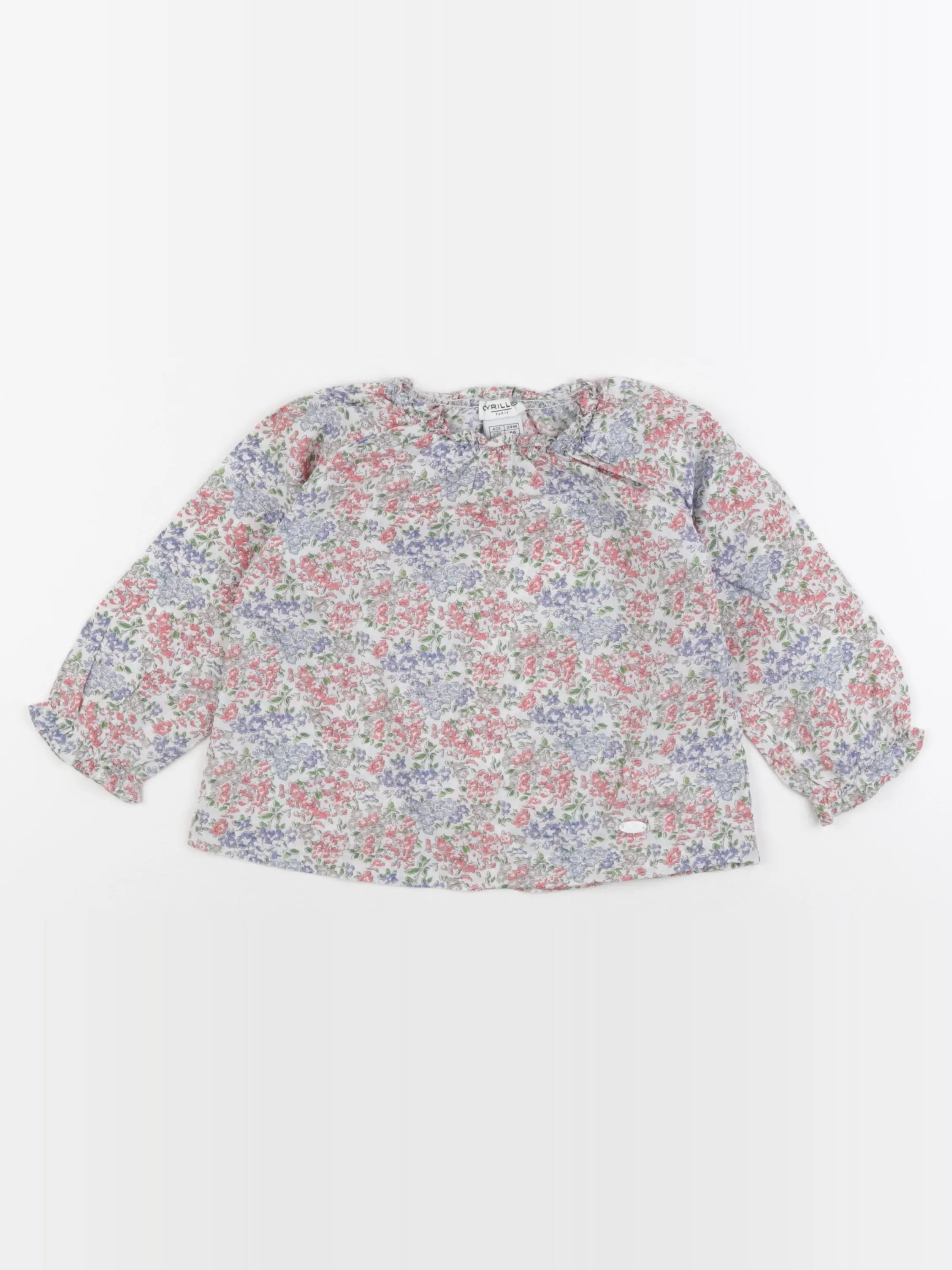 Cyrillus - blouse multicolore - 24 mois