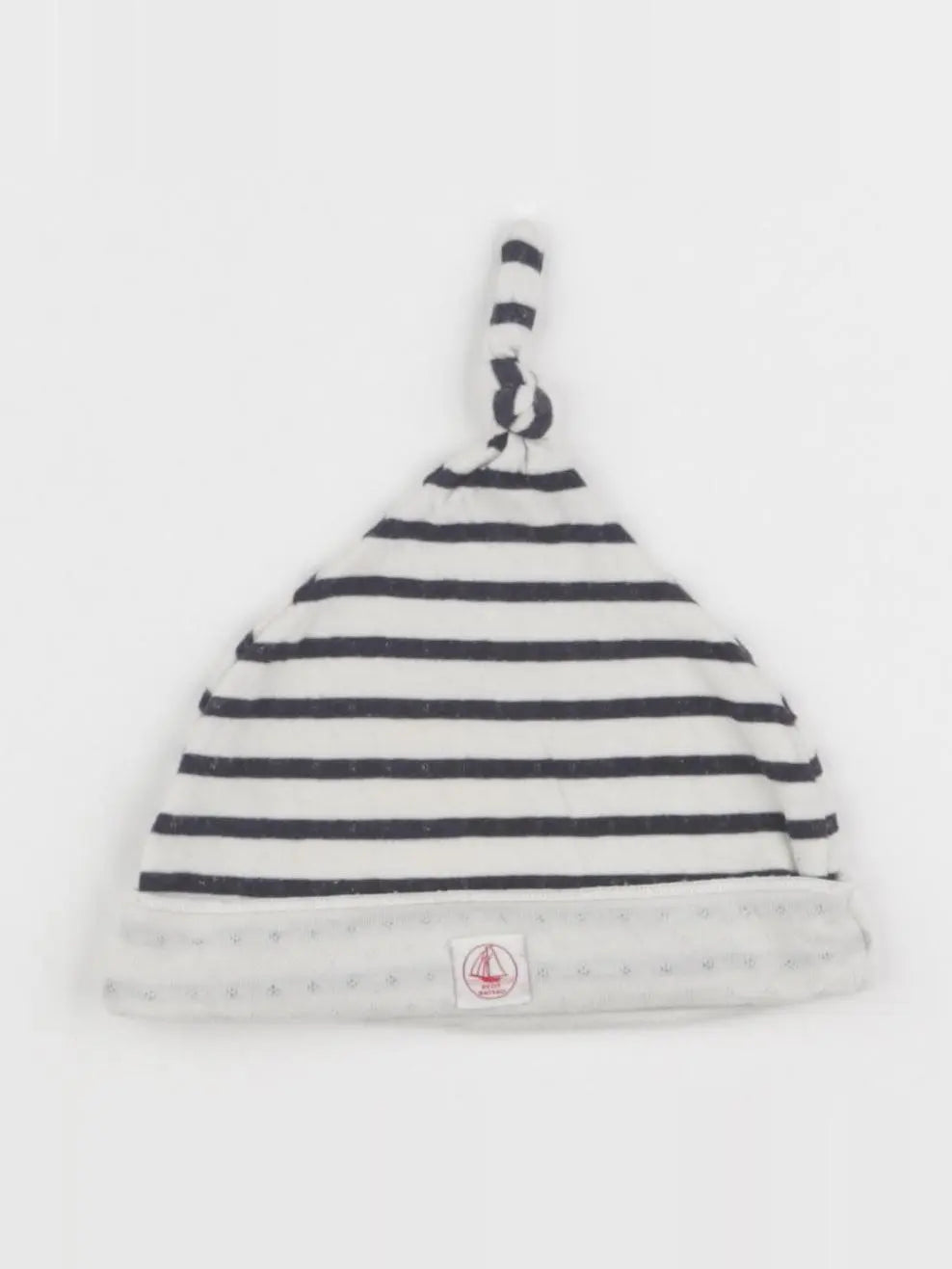 Petit Bateau - bonnet beige, bleu - 6 mois