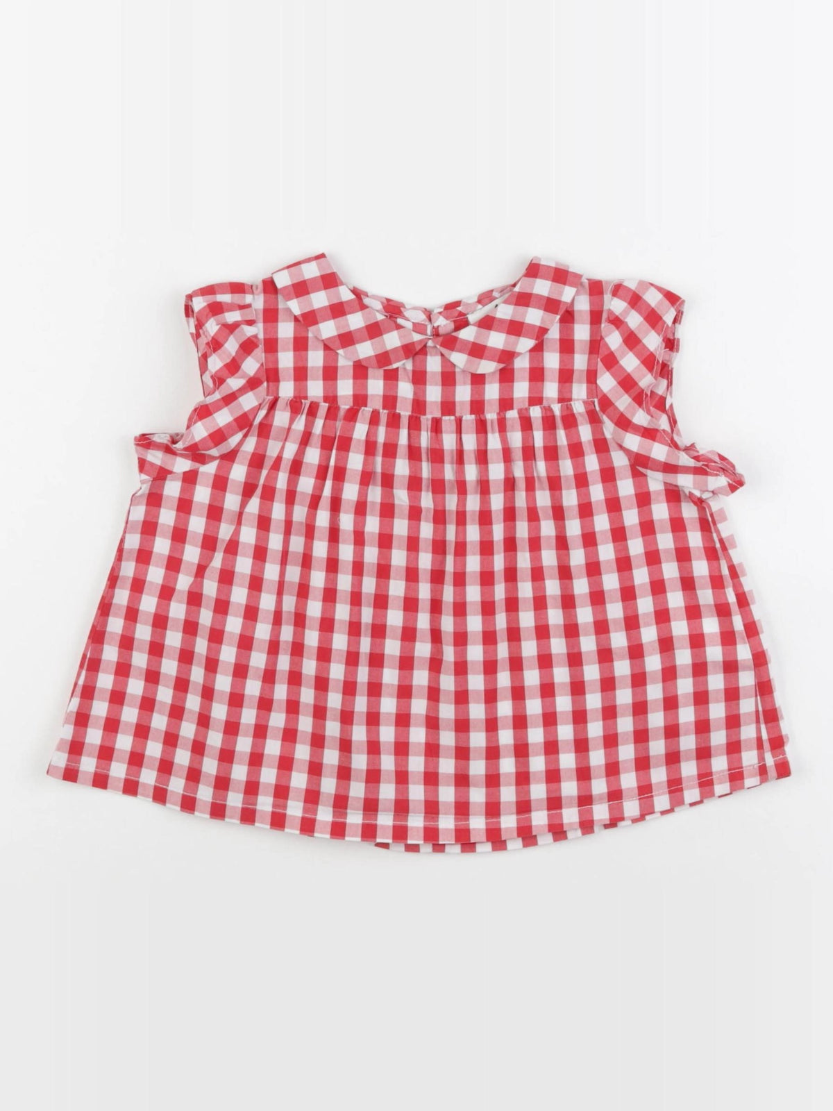 Cyrillus - blouse blanc, rouge - 24 mois