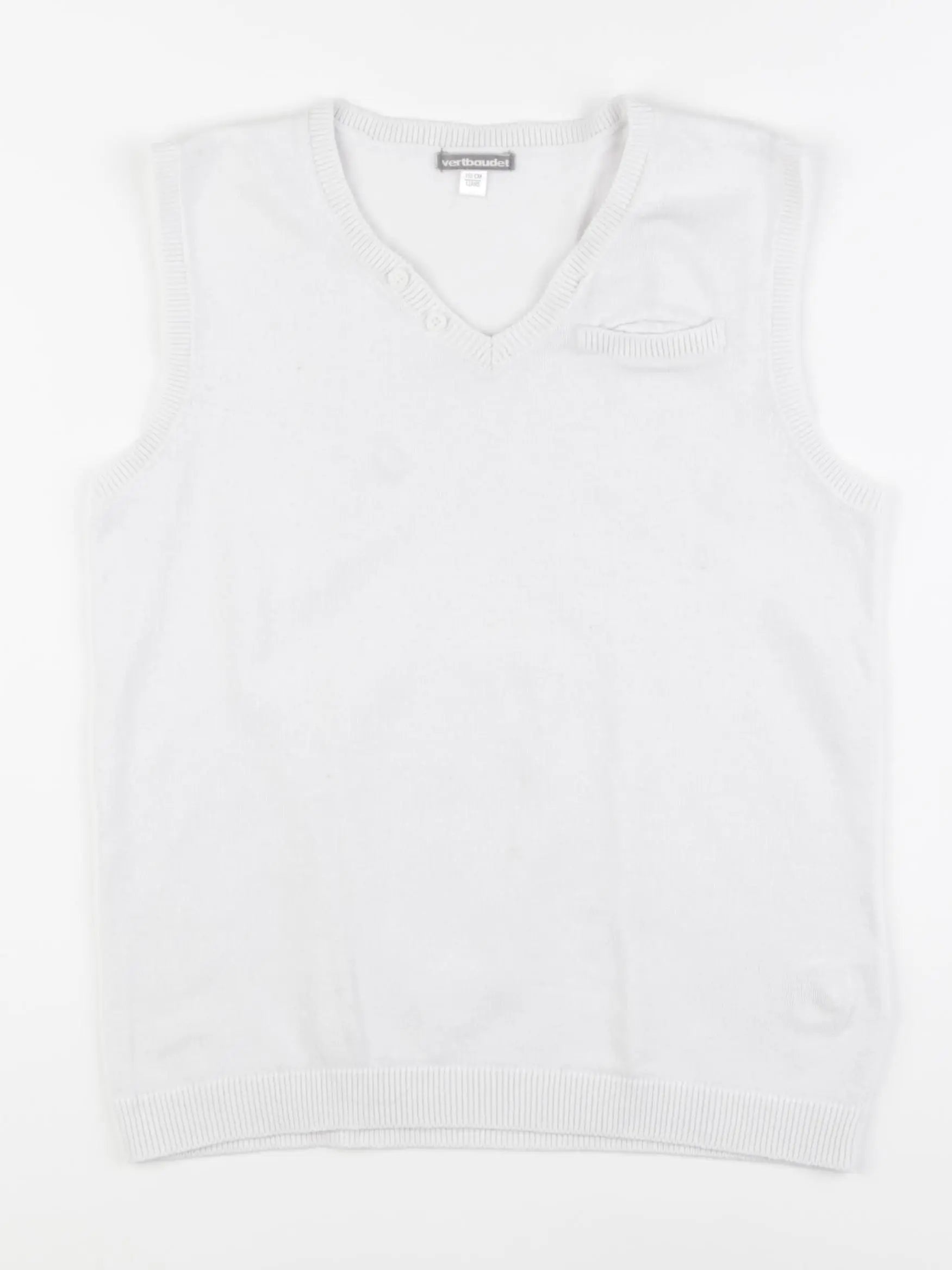 Vertbaudet - gilet blanc - 12 ans