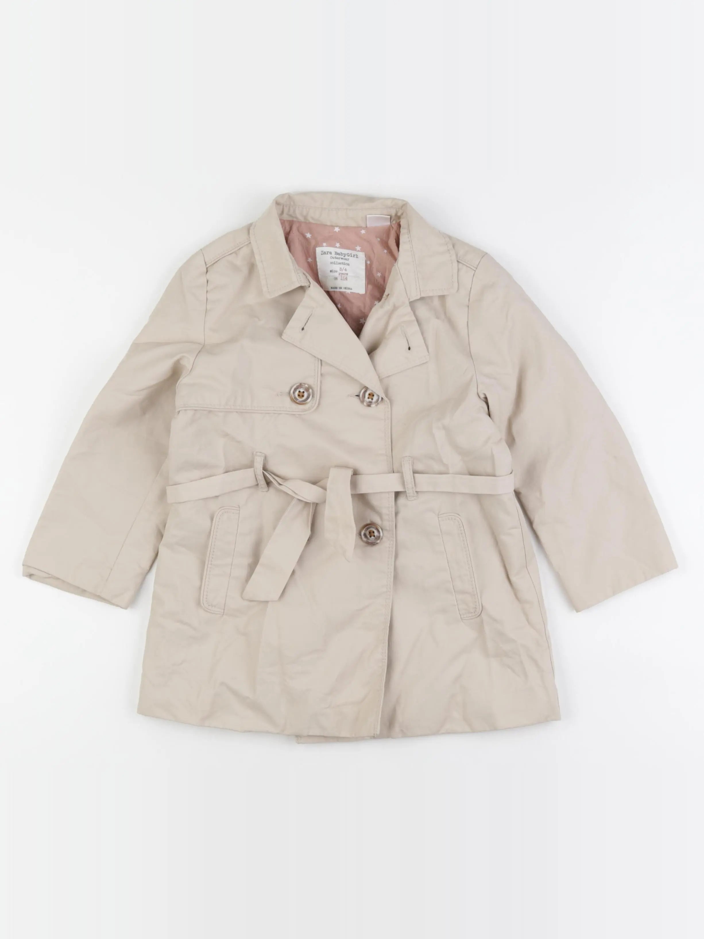 Zara - trench beige - 3/4 ans