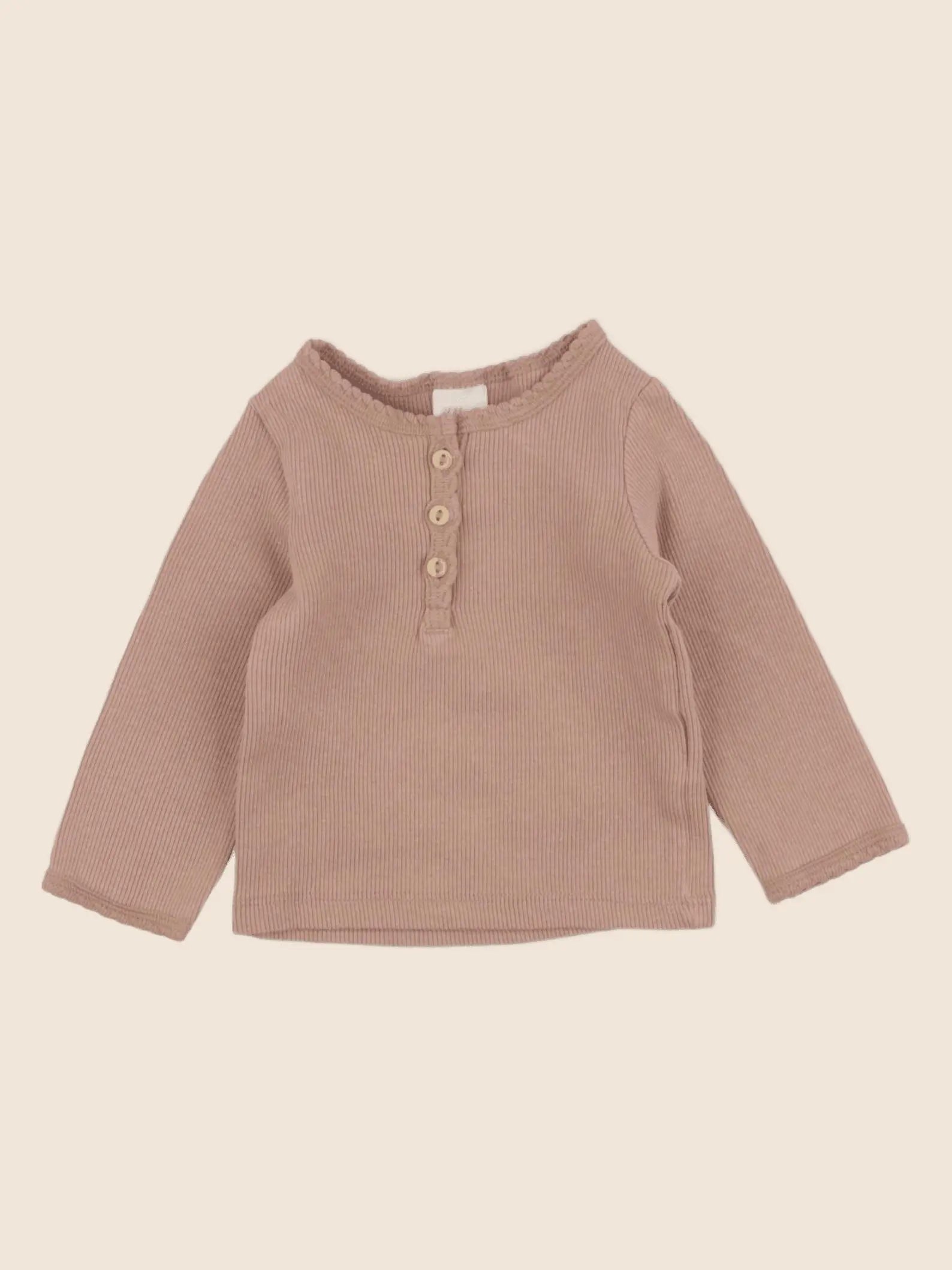 H&M - tee-shirt marron - 3 mois
