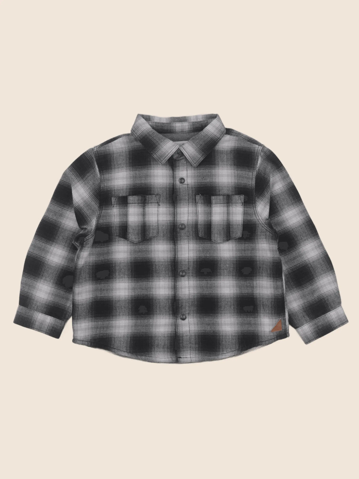 Zara - chemise gris, noir - 2/3 ans