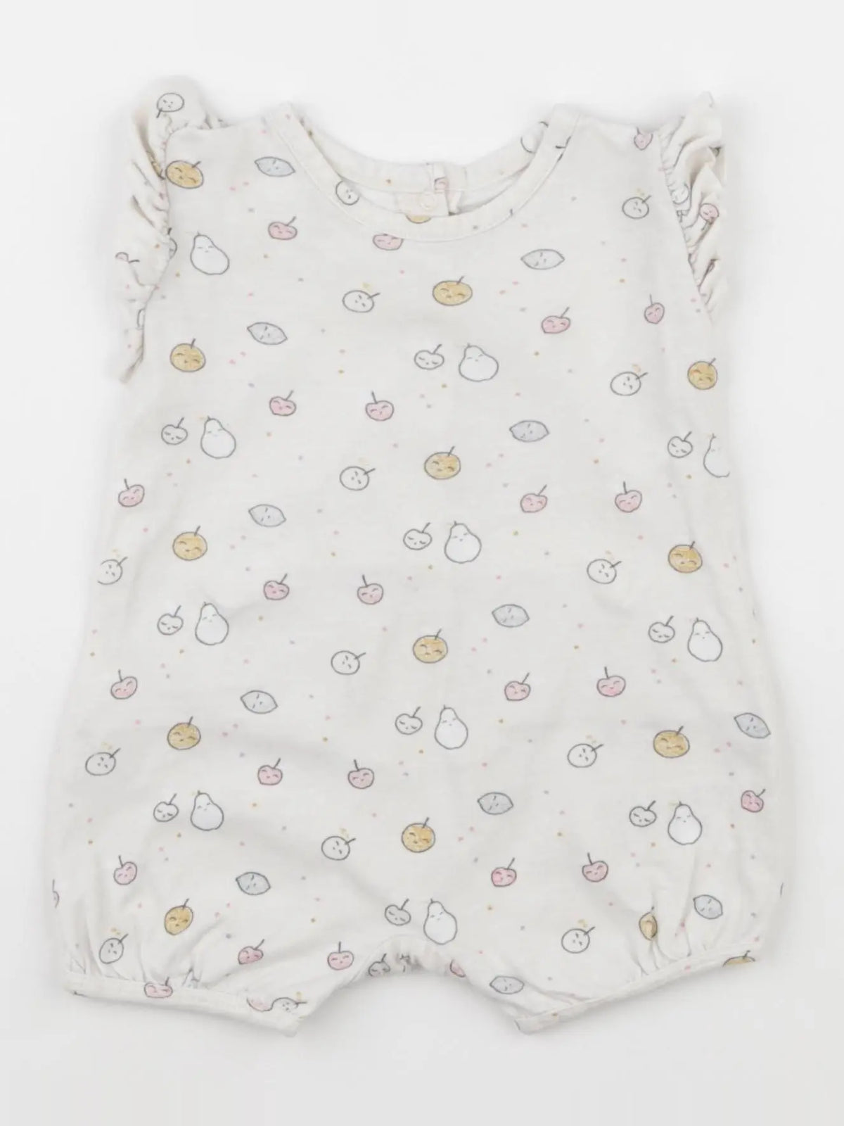 Vertbaudet - pyjama coton beige - 3 mois