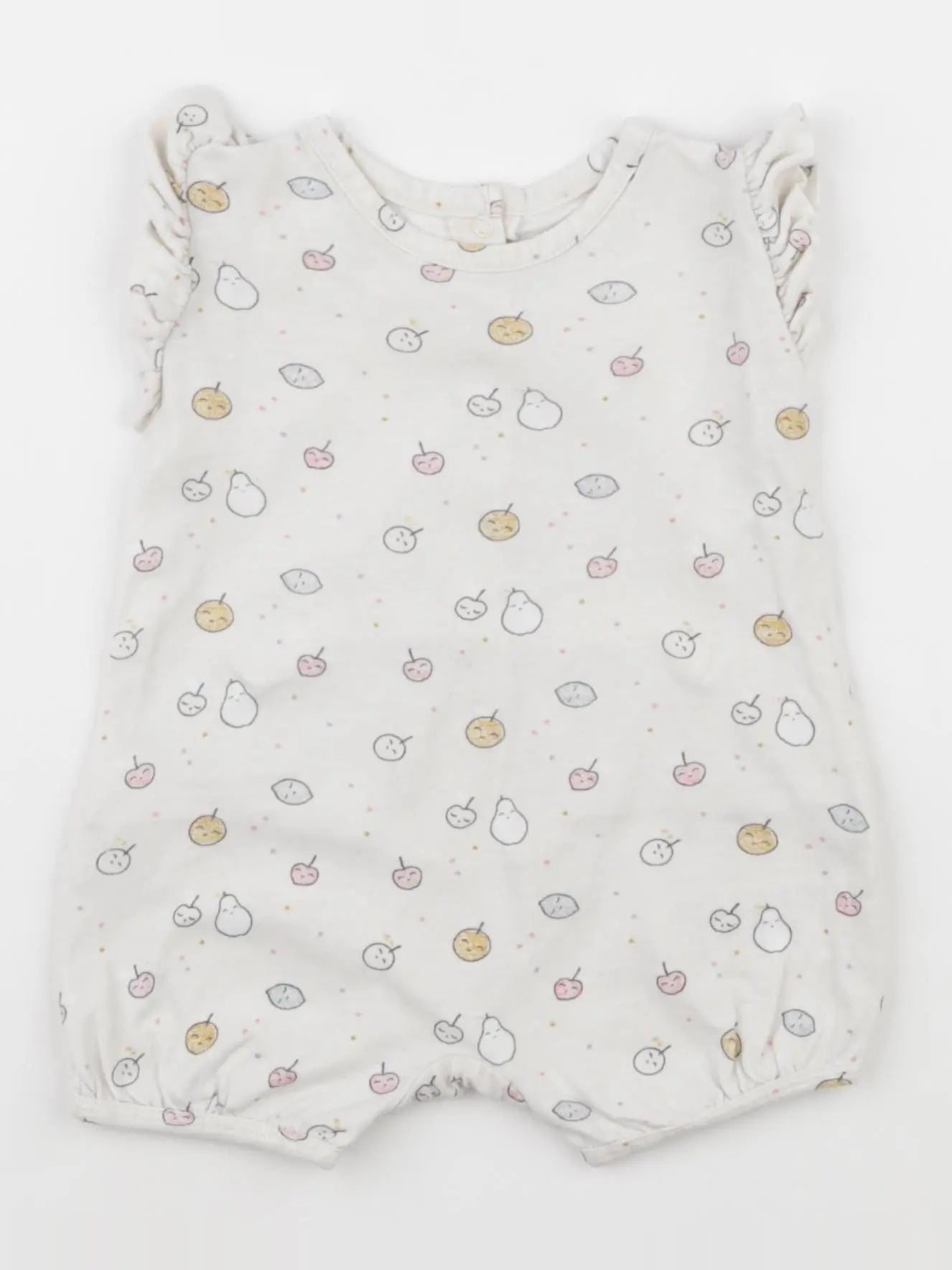 Vertbaudet - pyjama coton beige - 3 mois