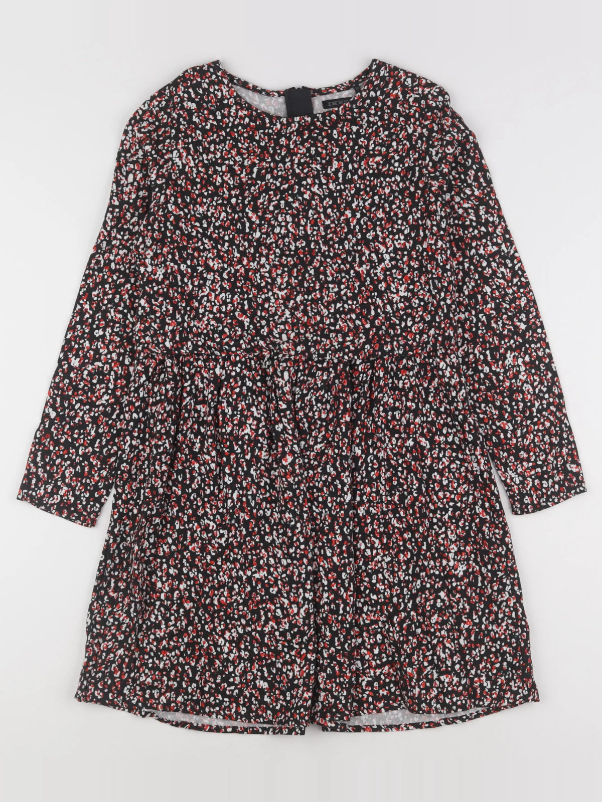 IKKS - robe noir, rouge - 10 ans