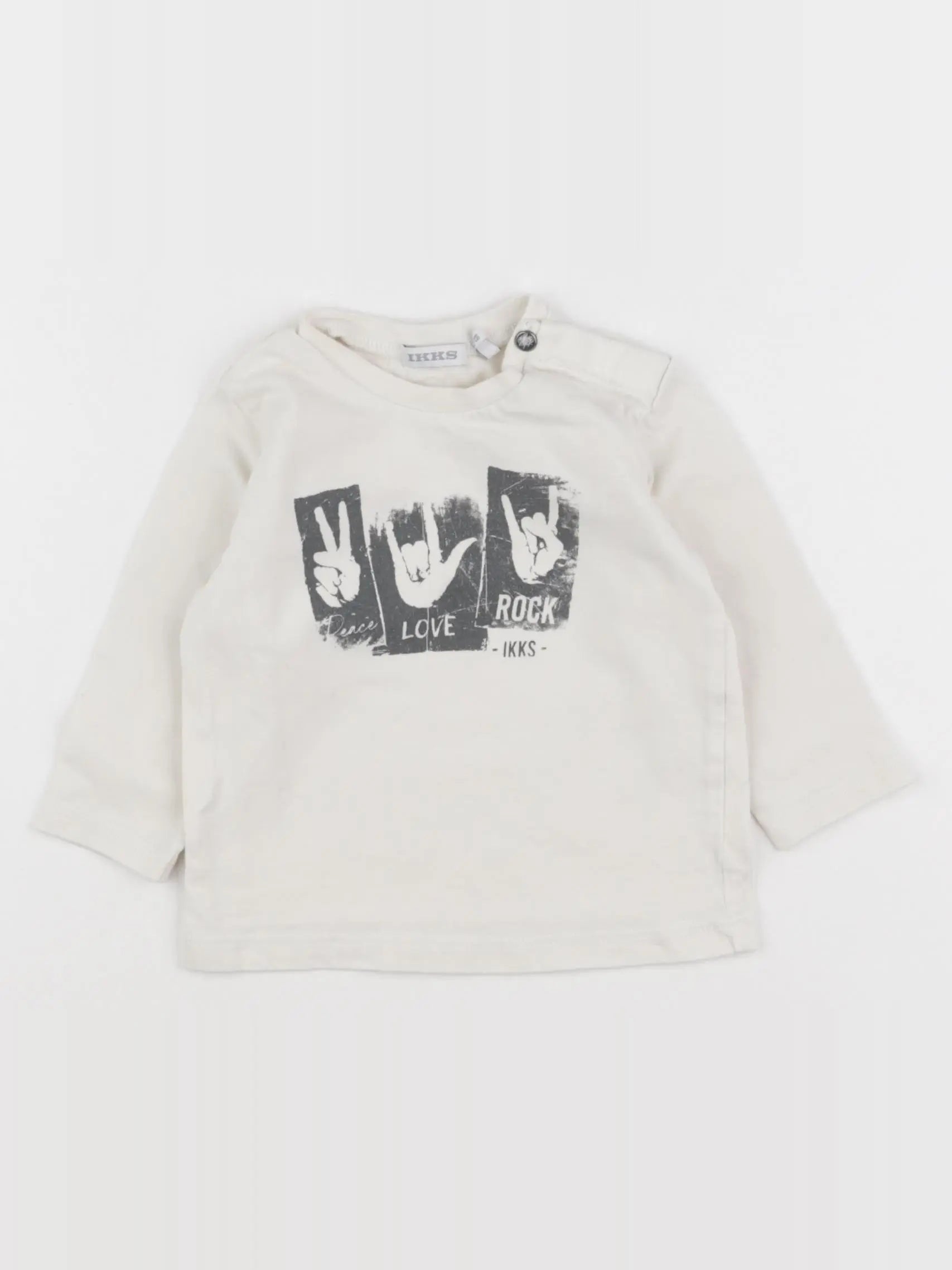 IKKS - tee-shirt beige - 6 mois