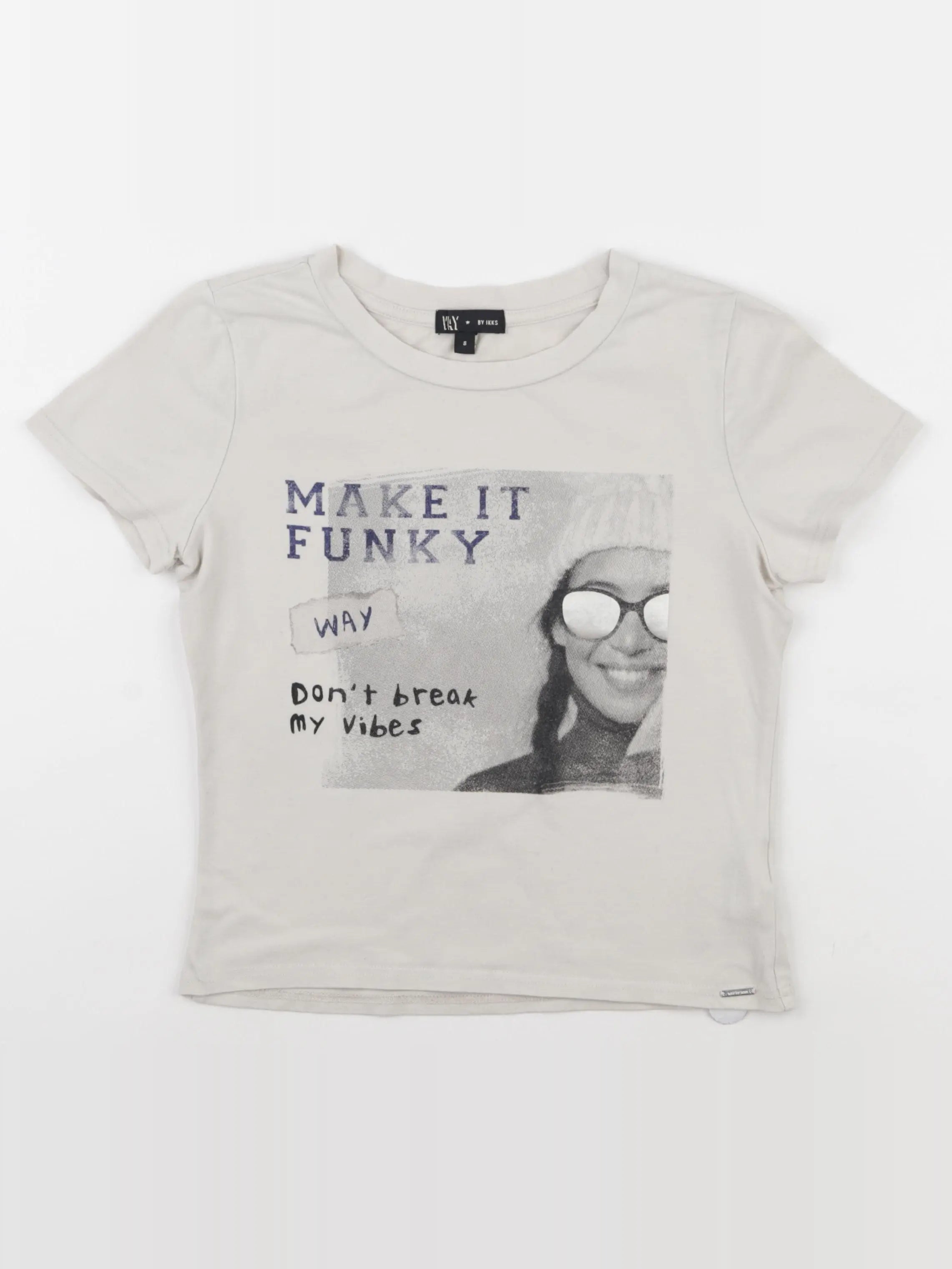 IKKS - tee-shirt beige - 14 ans