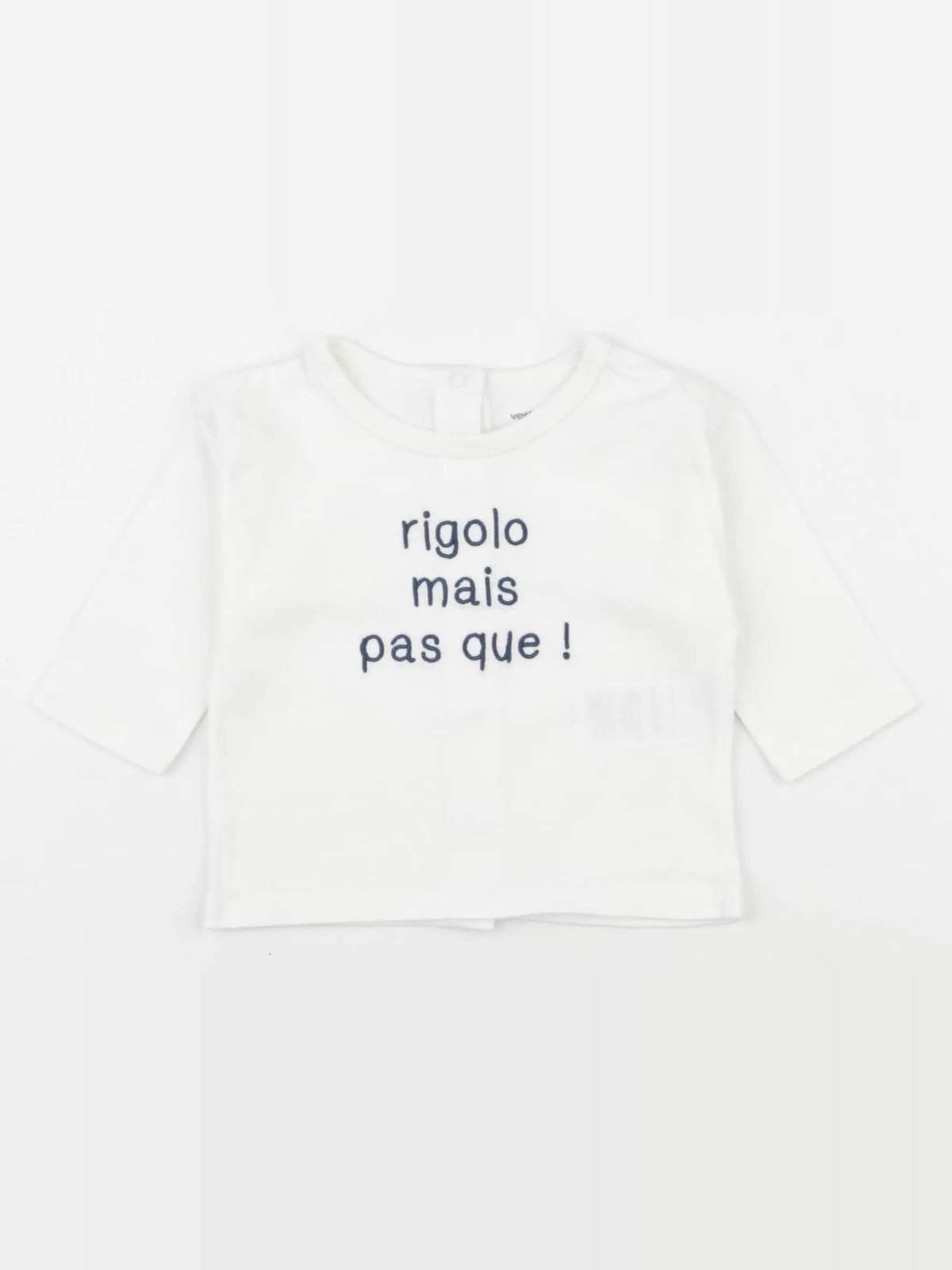 Vertbaudet - tee-shirt blanc - 3 mois