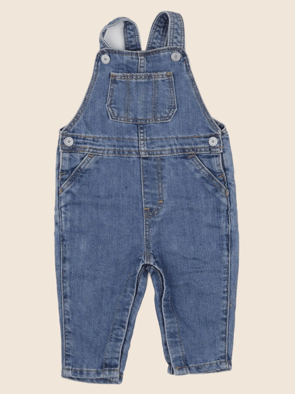 H&M - salopette bleu - 6/9 mois