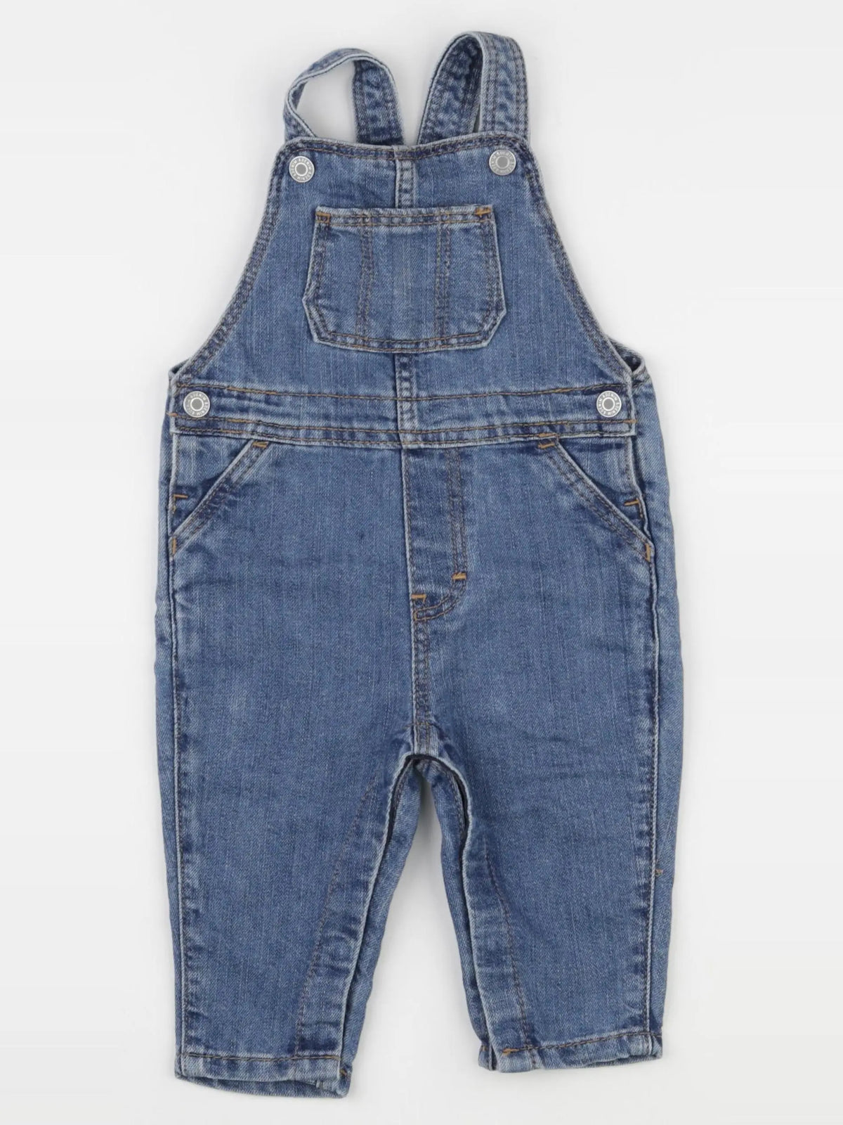 H&M - salopette bleu - 6/9 mois