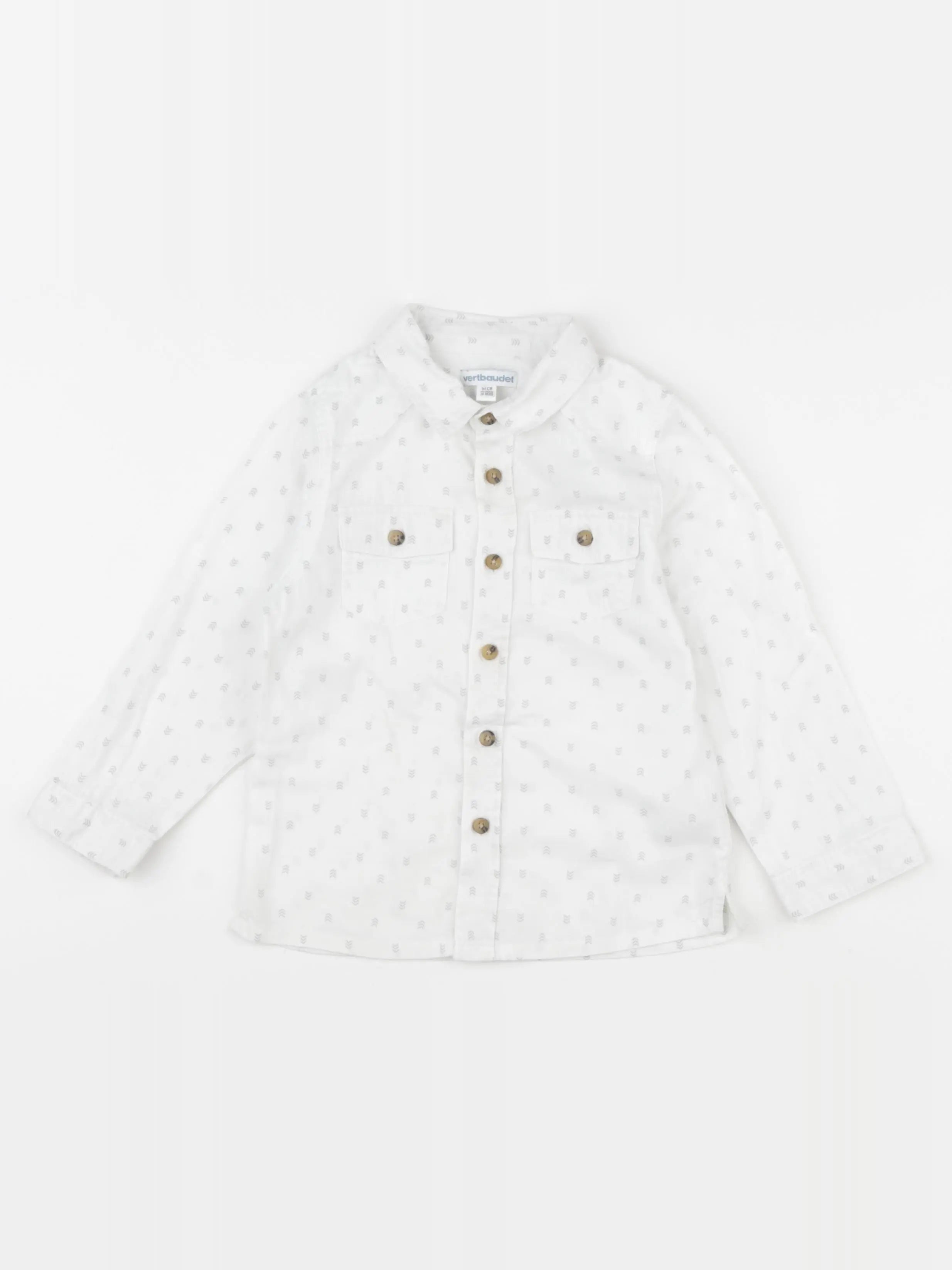 Vertbaudet - chemise blanc - 36 mois