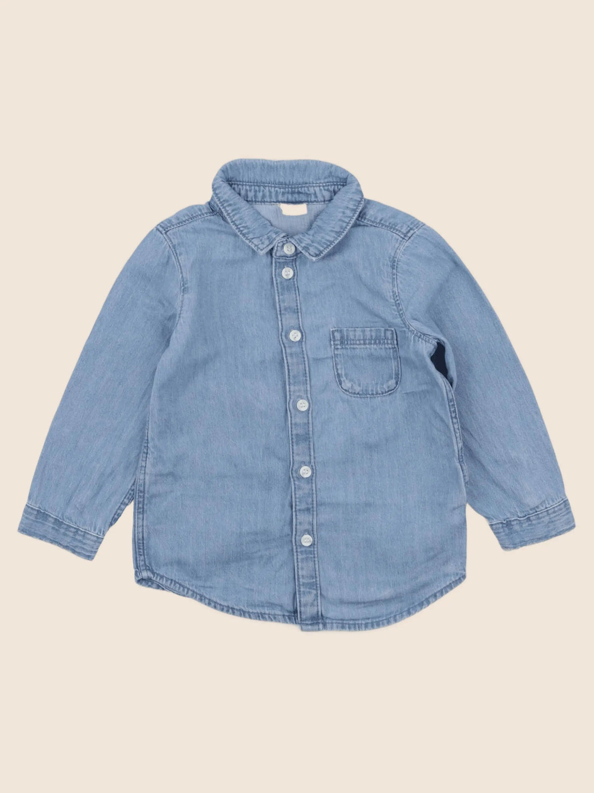 H&M - chemise bleu - 12/18 mois