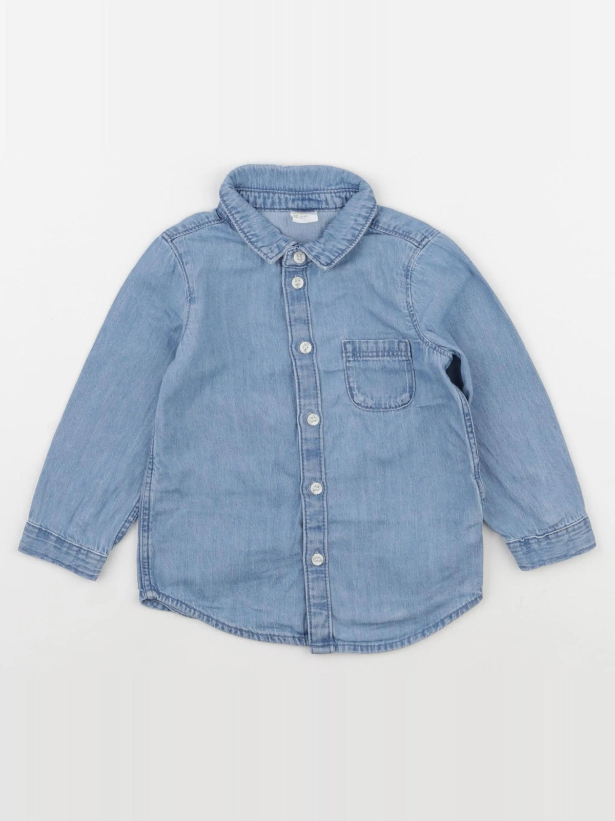 H&M - chemise bleu - 12/18 mois