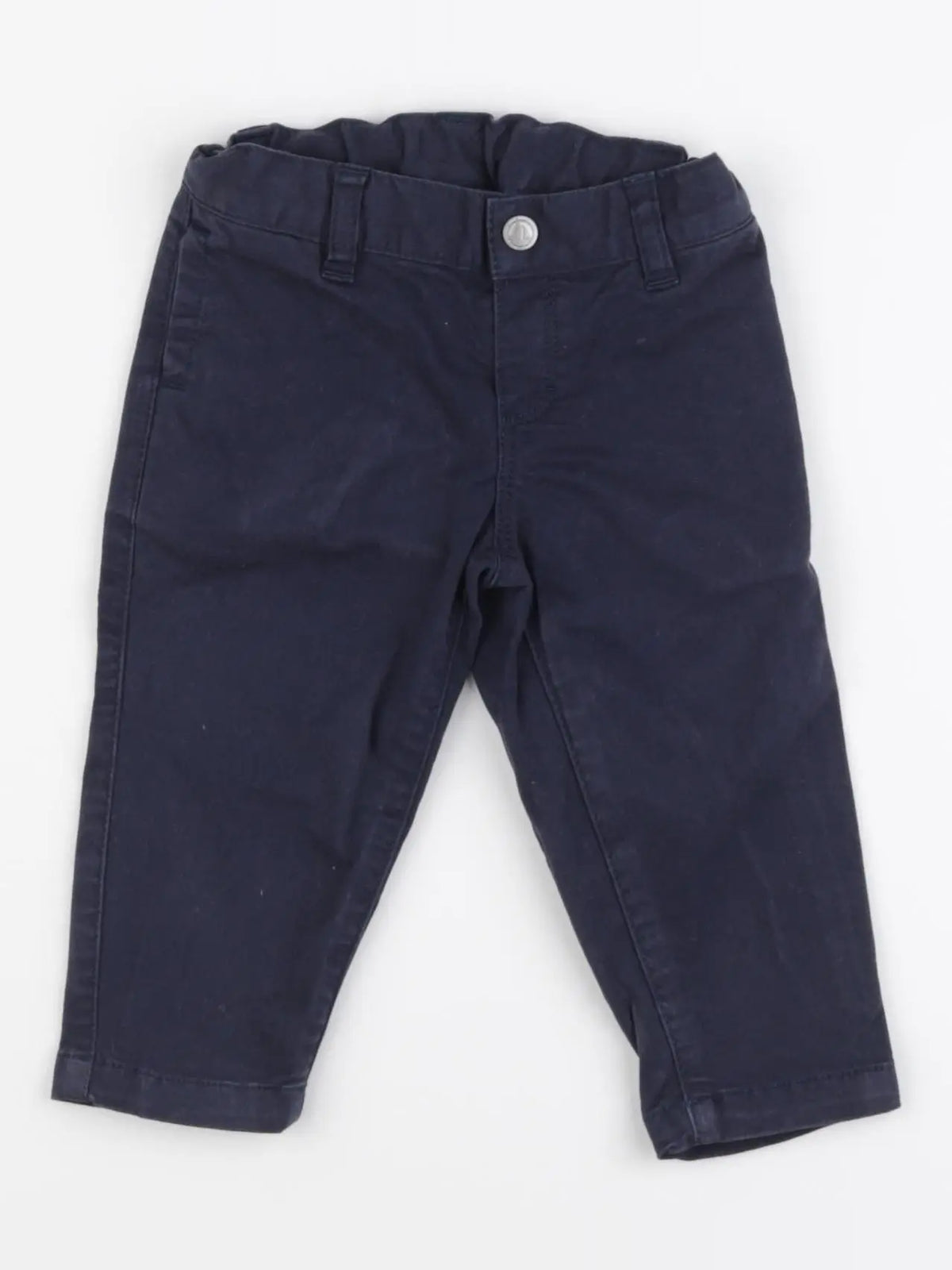 Petit Bateau - pantalon bleu - 6 mois