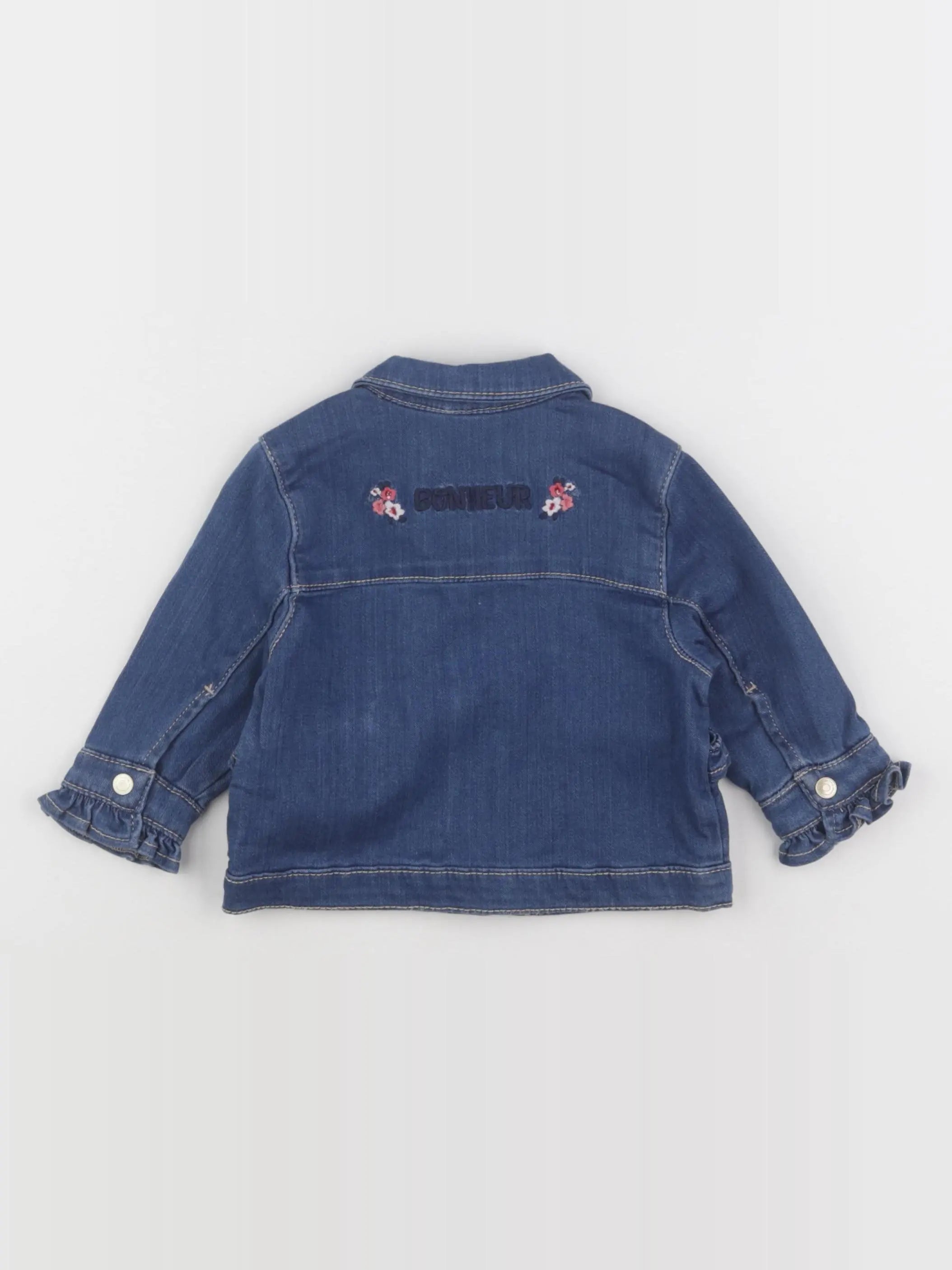 Tape à l'oeil - veste imprimé au dos bleu - 12 mois