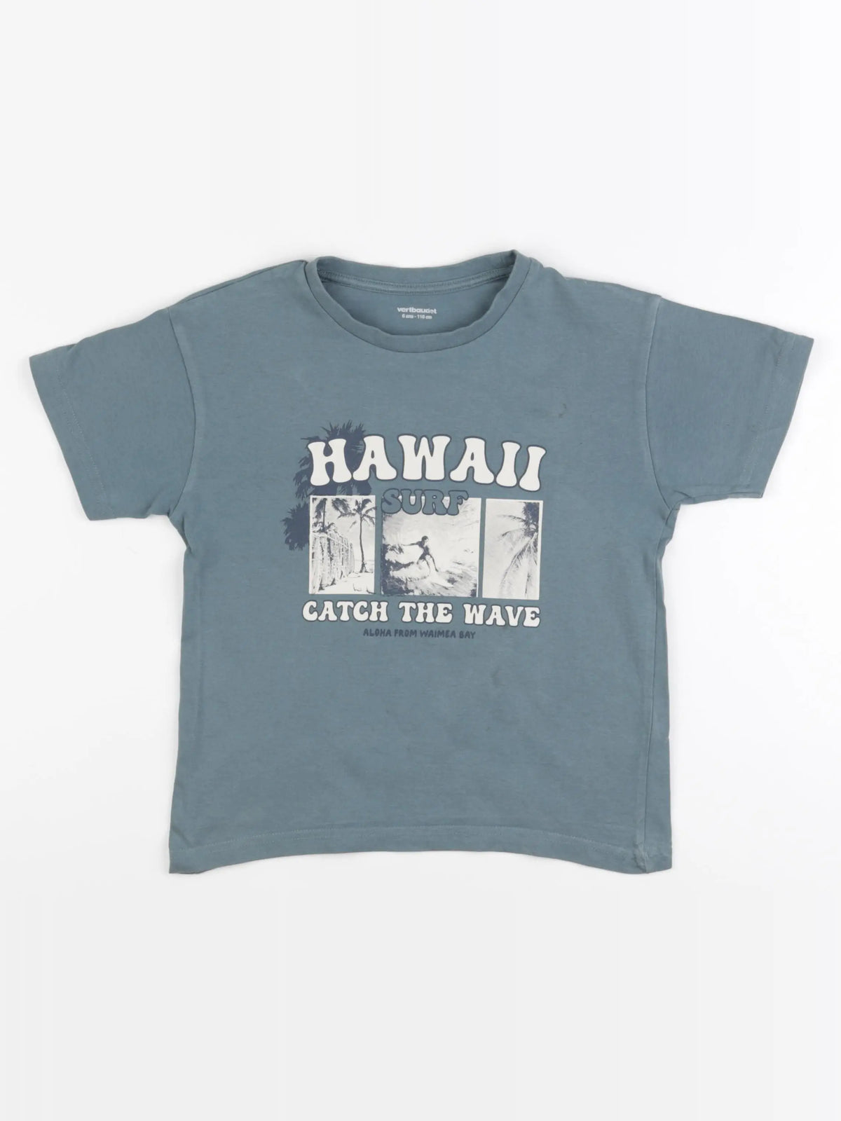 Vertbaudet - tee-shirt vert - 6 ans