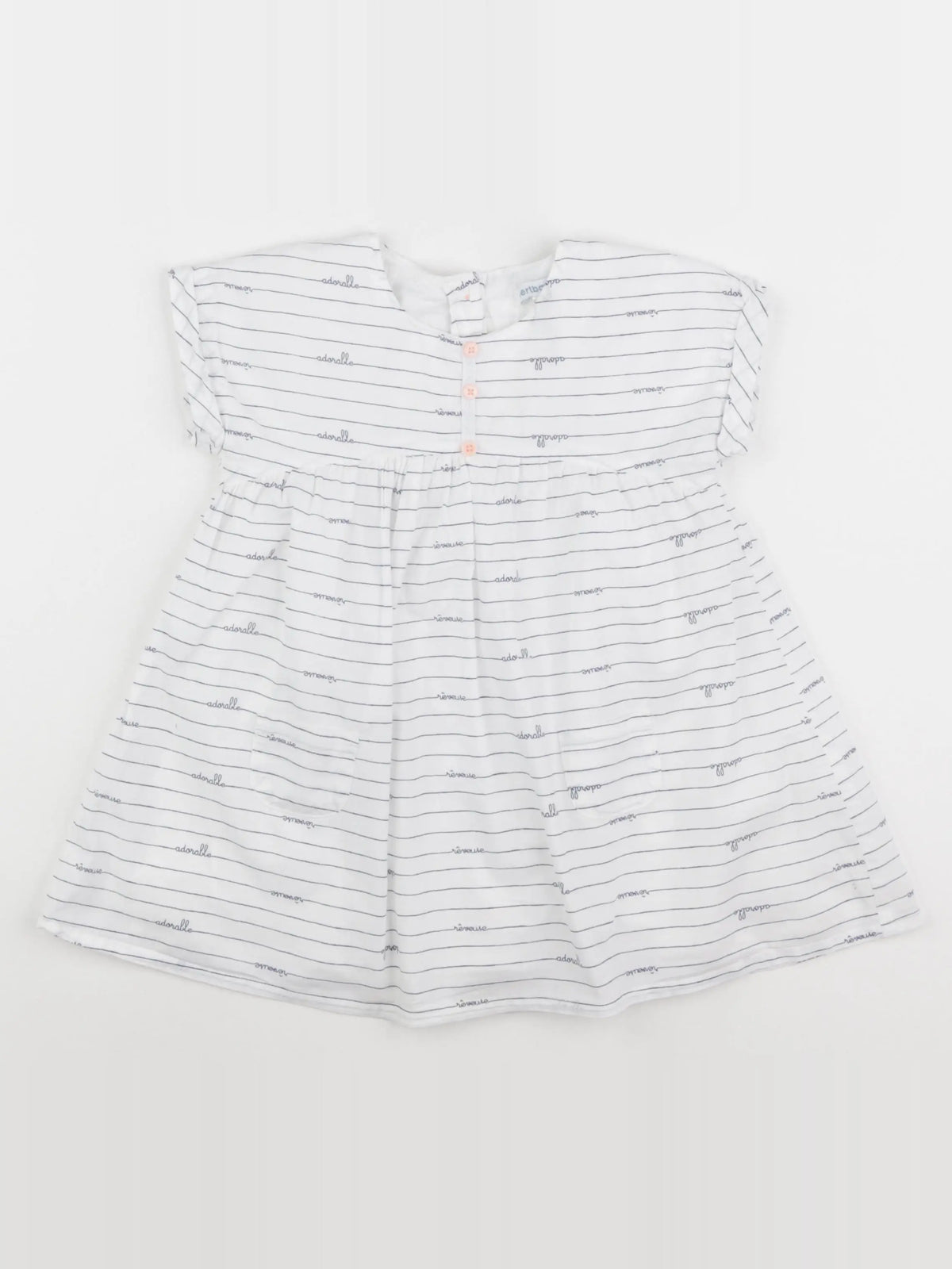 Vertbaudet - robe blanc - 24 mois