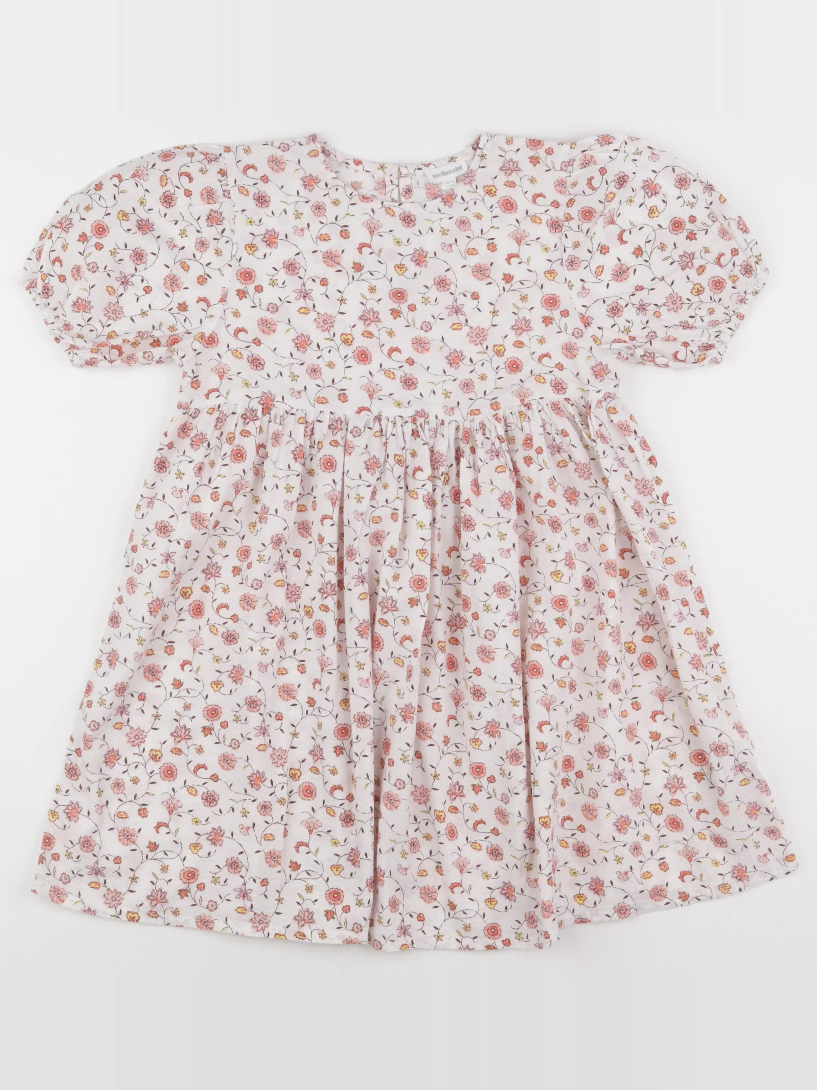 Vertbaudet - robe rose - 7 ans