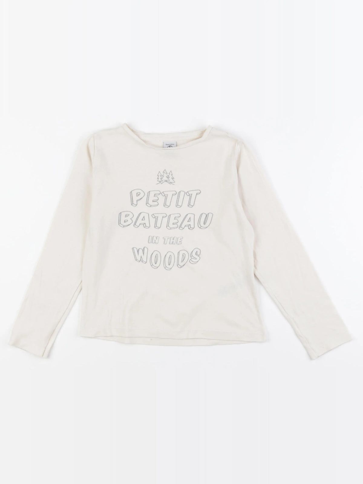 Petit Bateau - tee-shirt beige - 8 ans