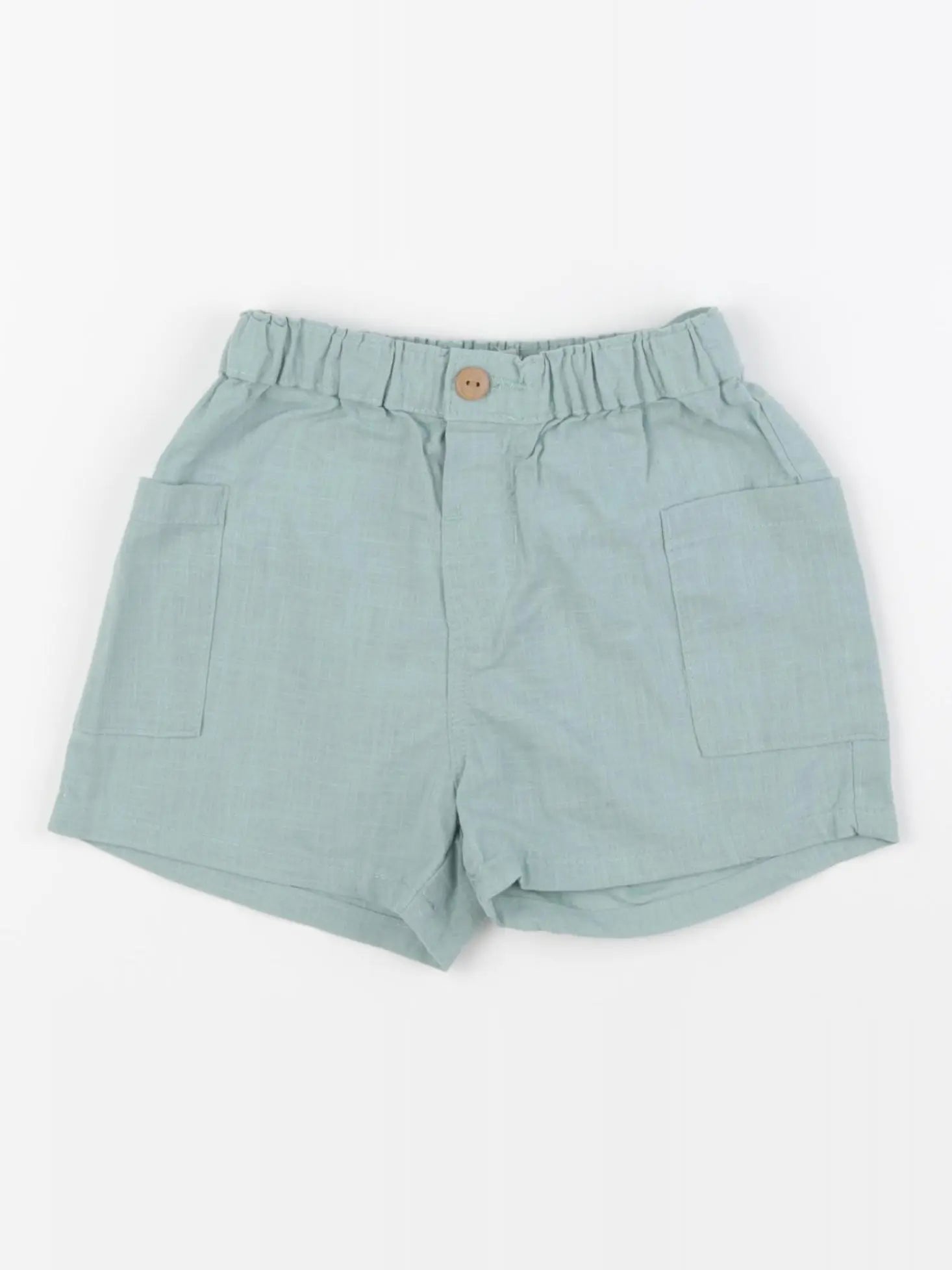 H&M - short vert - 12/18 mois