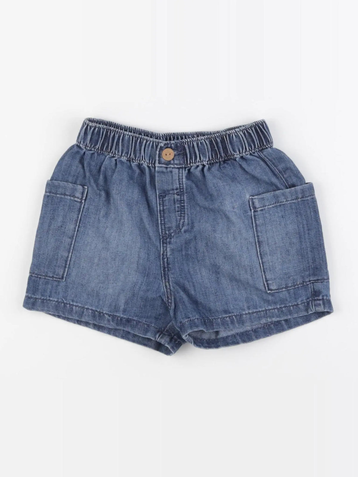 H&M - short bleu - 18/24 mois