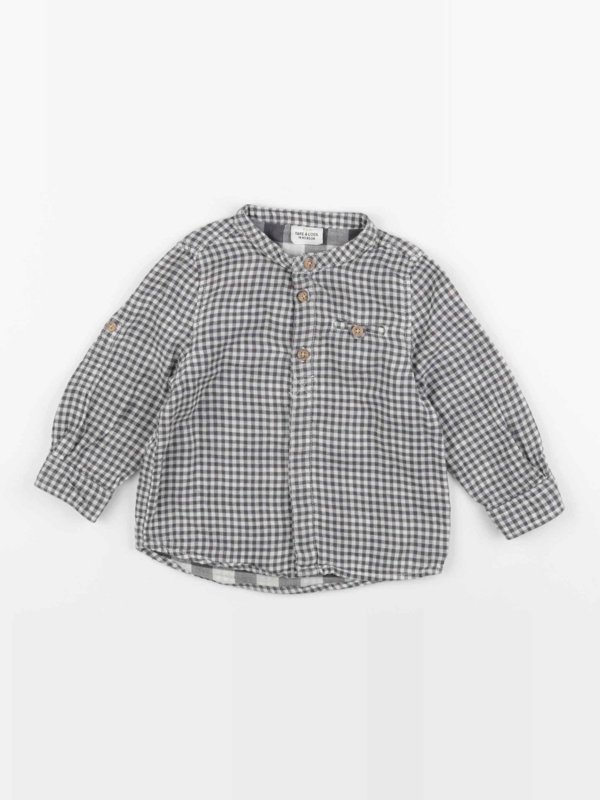 Tape à l'oeil - chemise gris - 18 mois