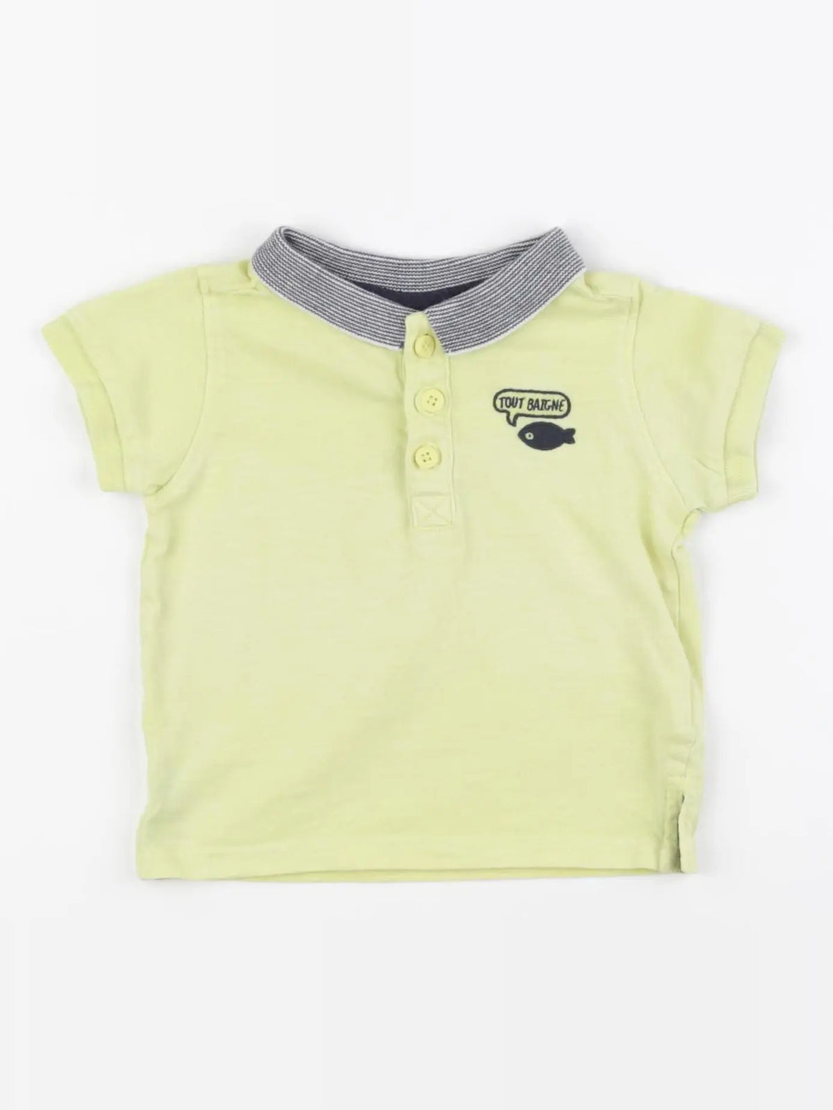 Tape à l'oeil - polo jaune - 9 mois