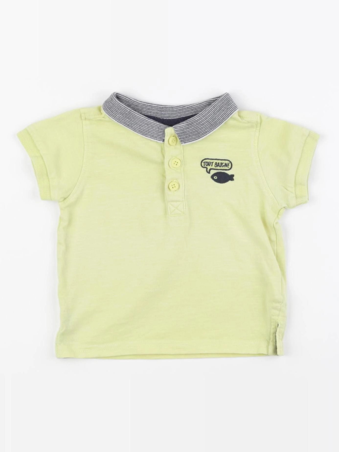 Tape à l'oeil - polo jaune - 9 mois