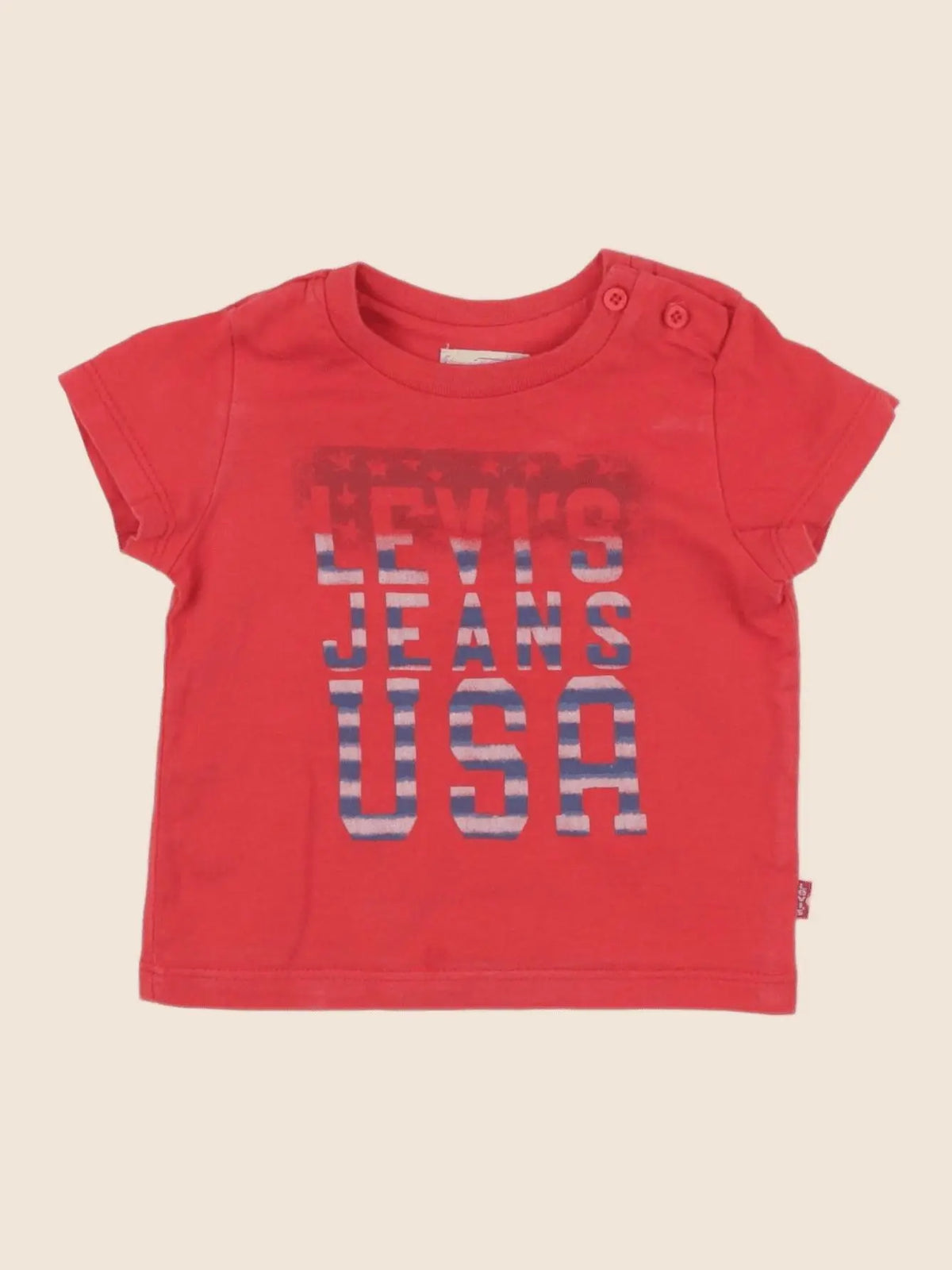Levi's - tee-shirt rouge - 6 mois